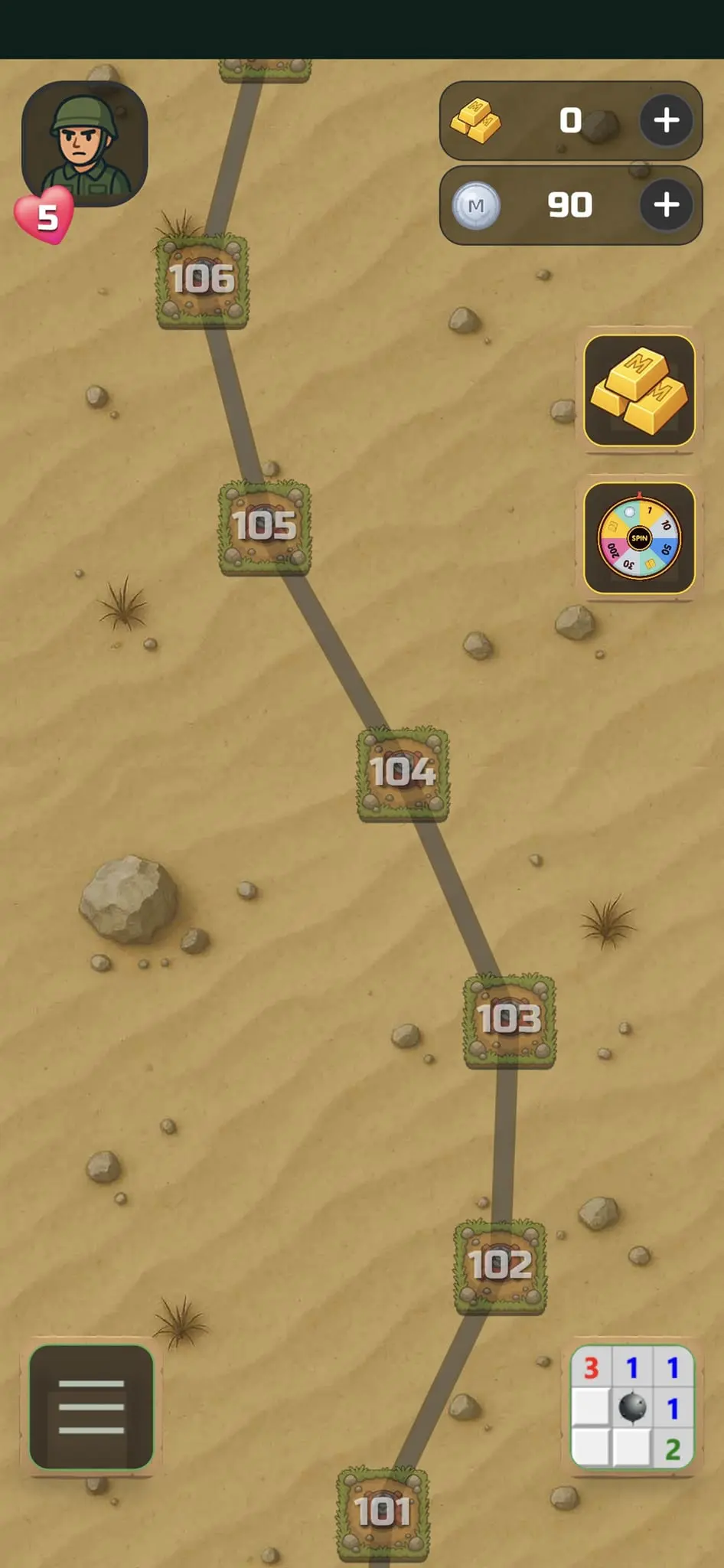 Screenshot 3 of MineWars – A Minesweeper Saga