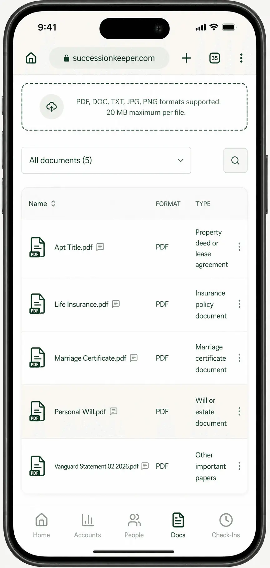 Screenshot 6 of SuccessionKeeper