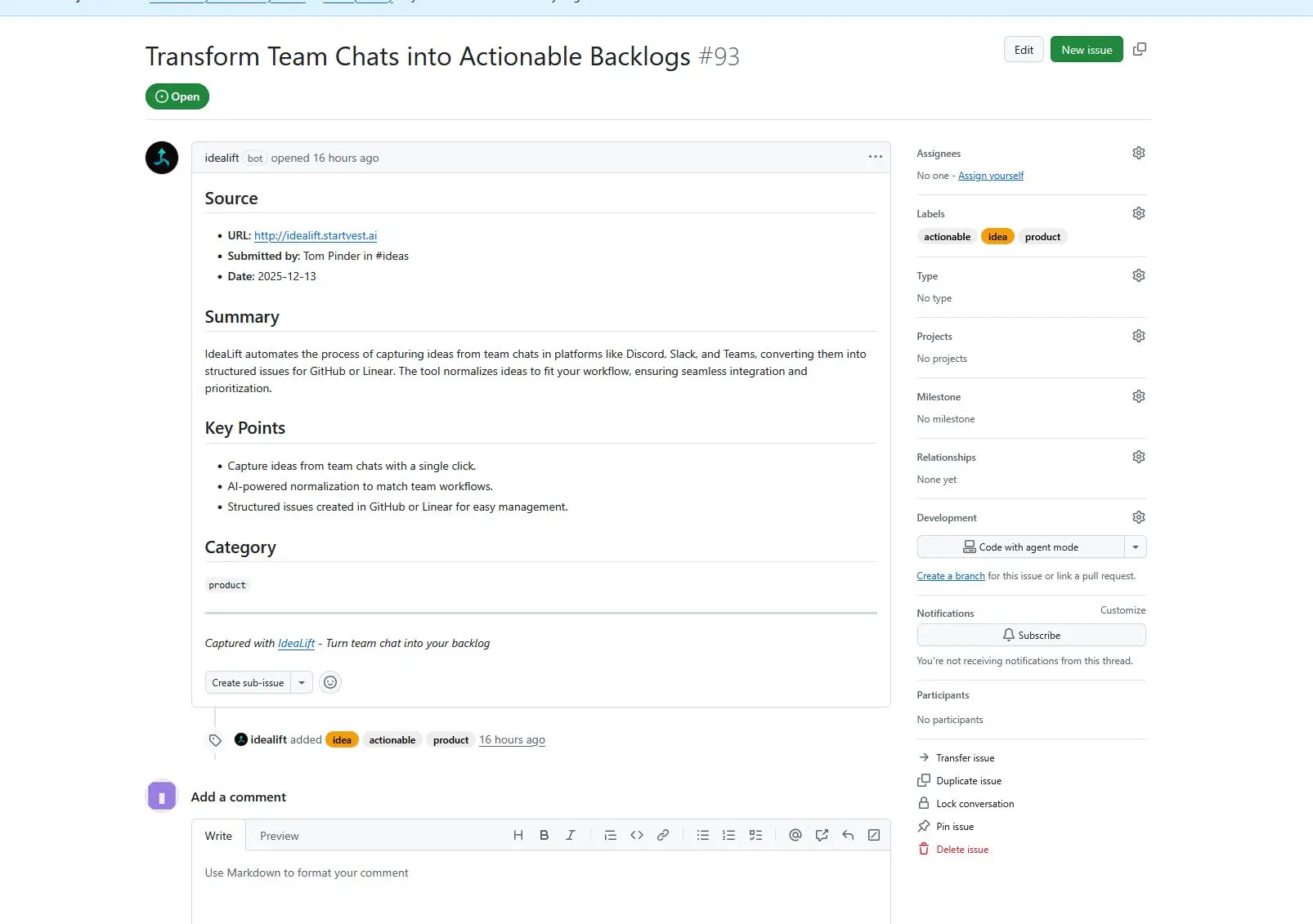 Screenshot 3 of IdeaLift
