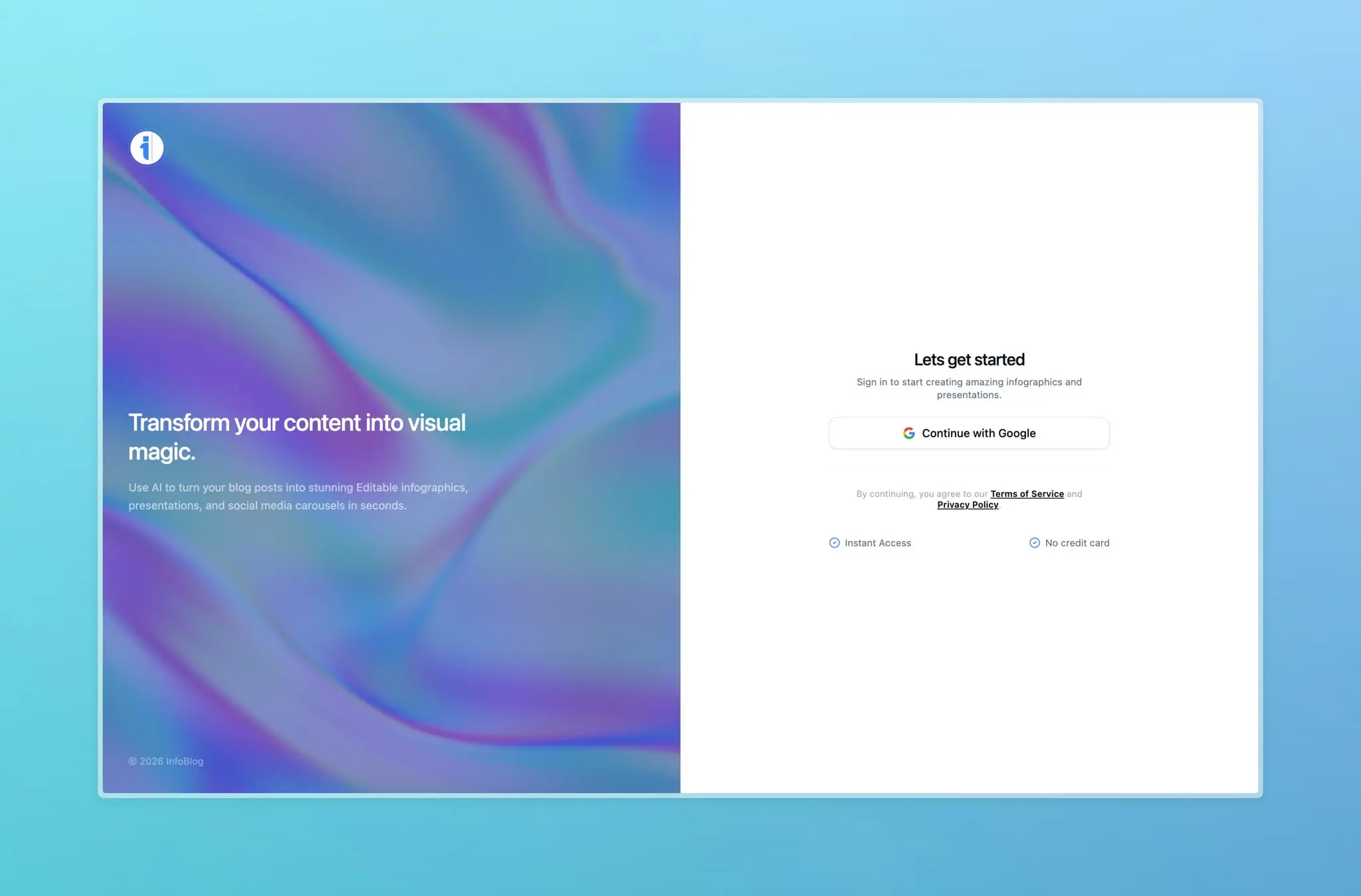 Screenshot 1 of InfoBlog