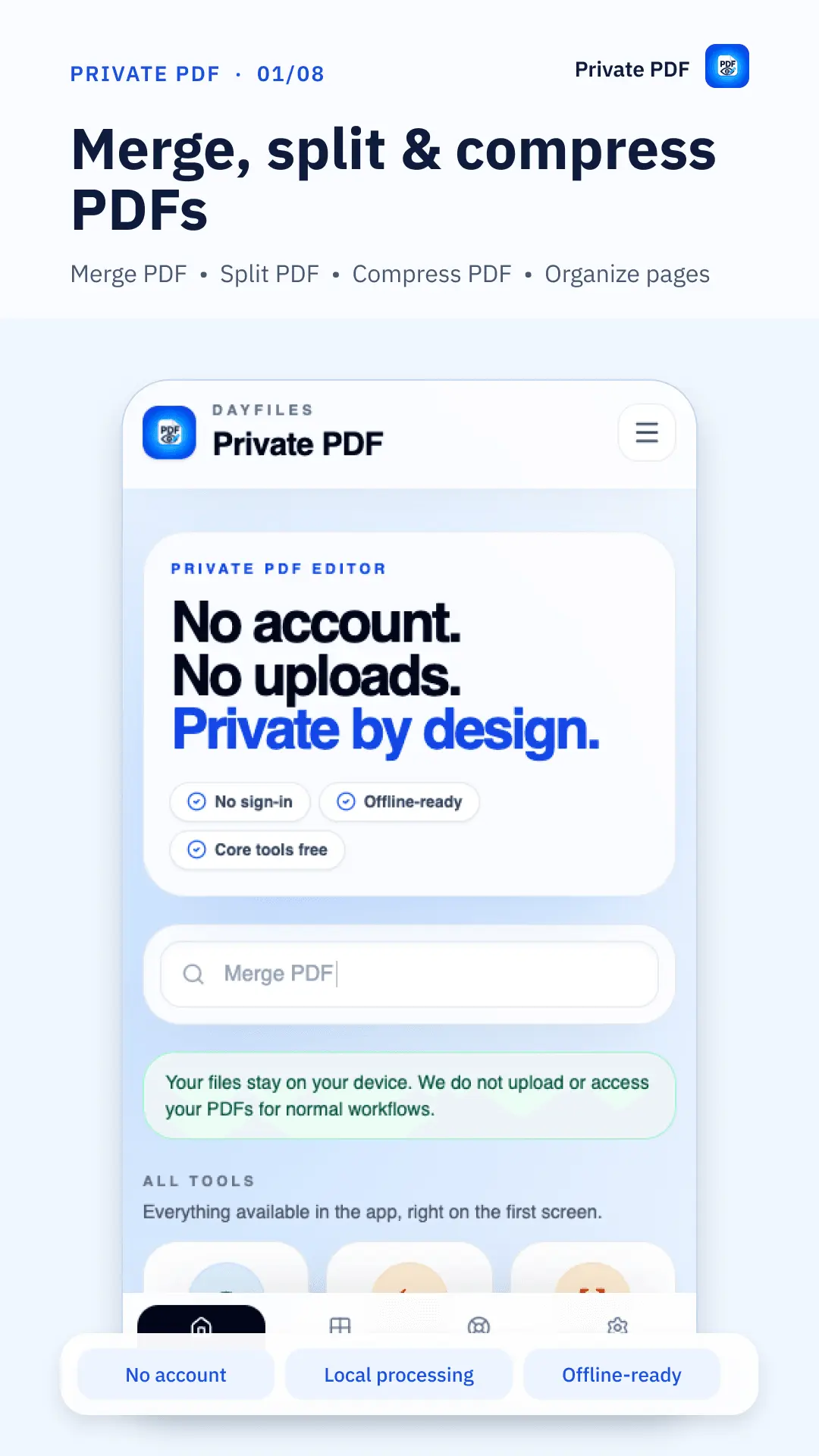 Screenshot 1 of DayFiles Private PDF Editor