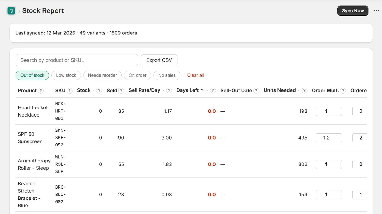 Screenshot 1 of Alertr: Inventory Management