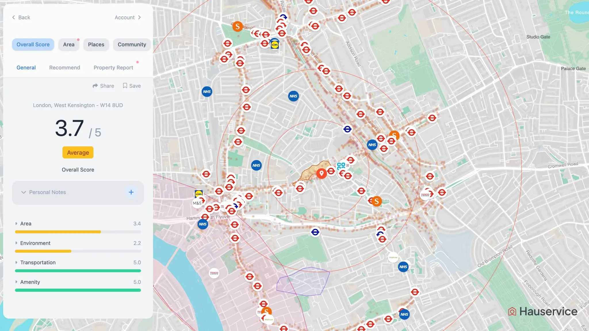 Screenshot 1 of Area Research Tool Hauservice