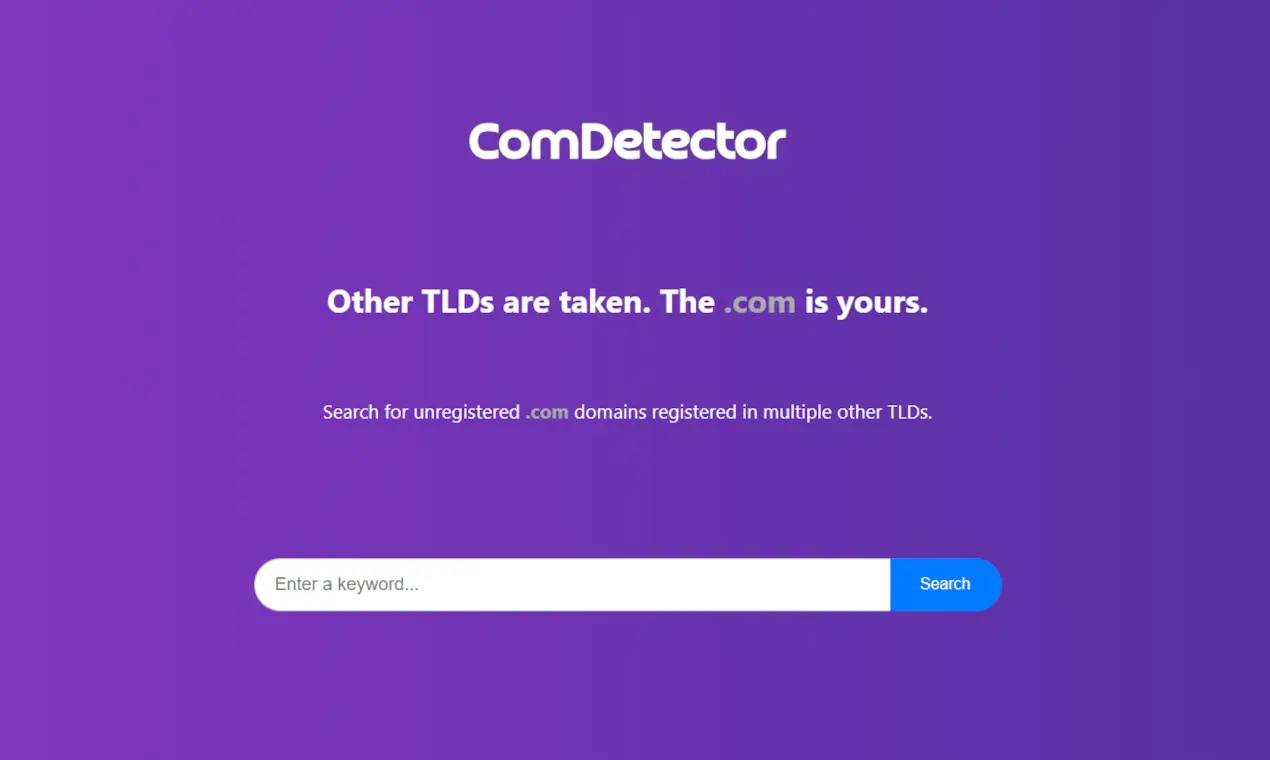 Screenshot 1 of ComDetector