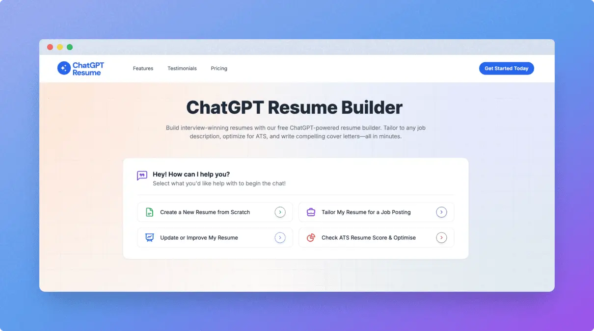 Screenshot 2 of ChatGPT Resume