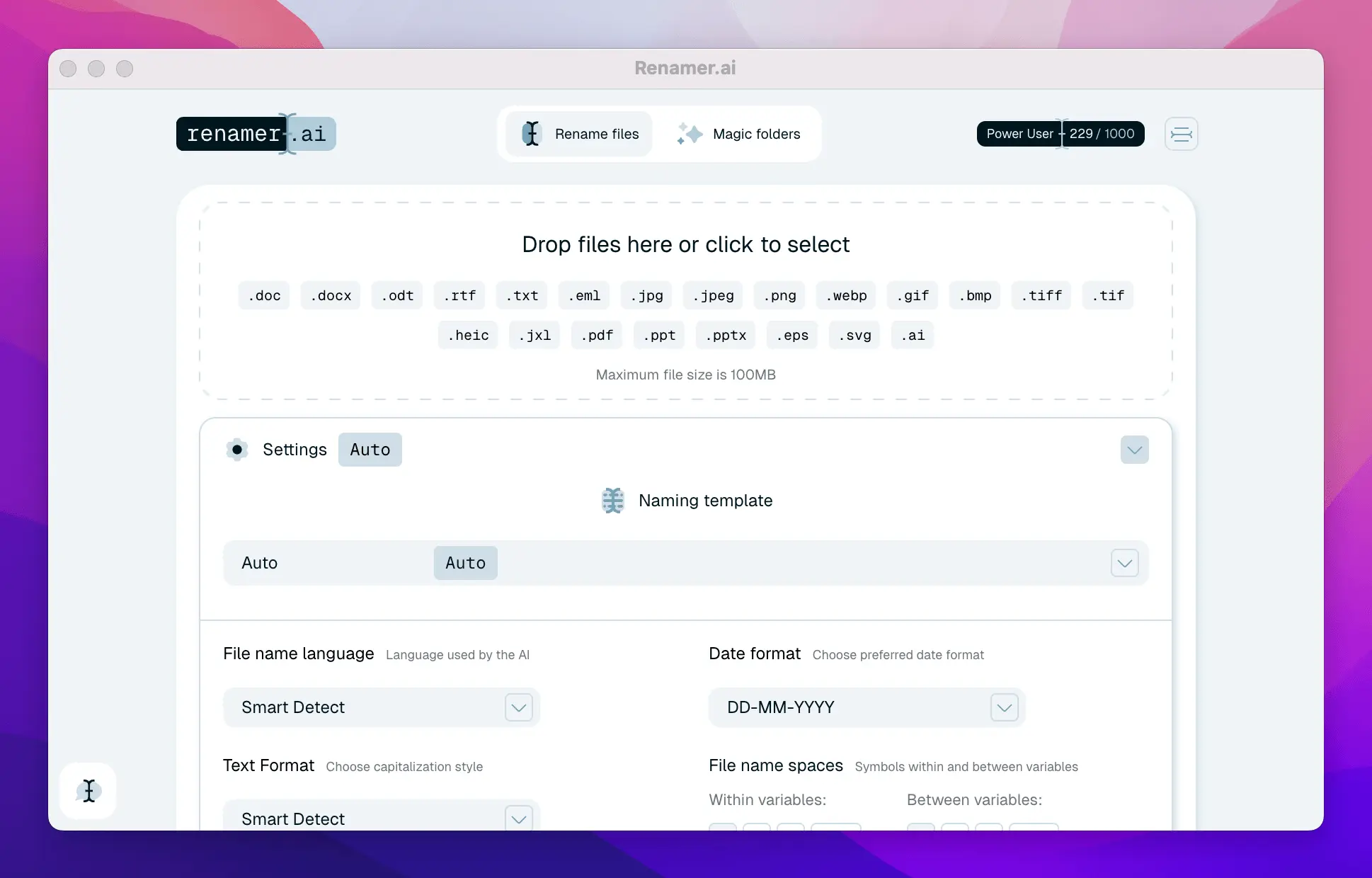 Screenshot 3 of Renamer.ai