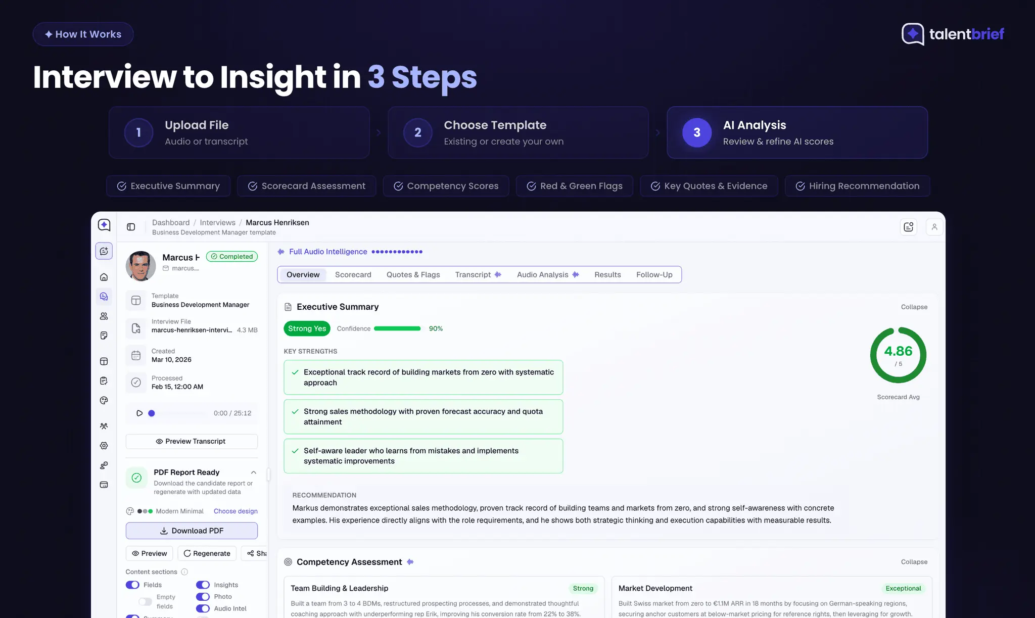 Screenshot 4 of TalentBrief