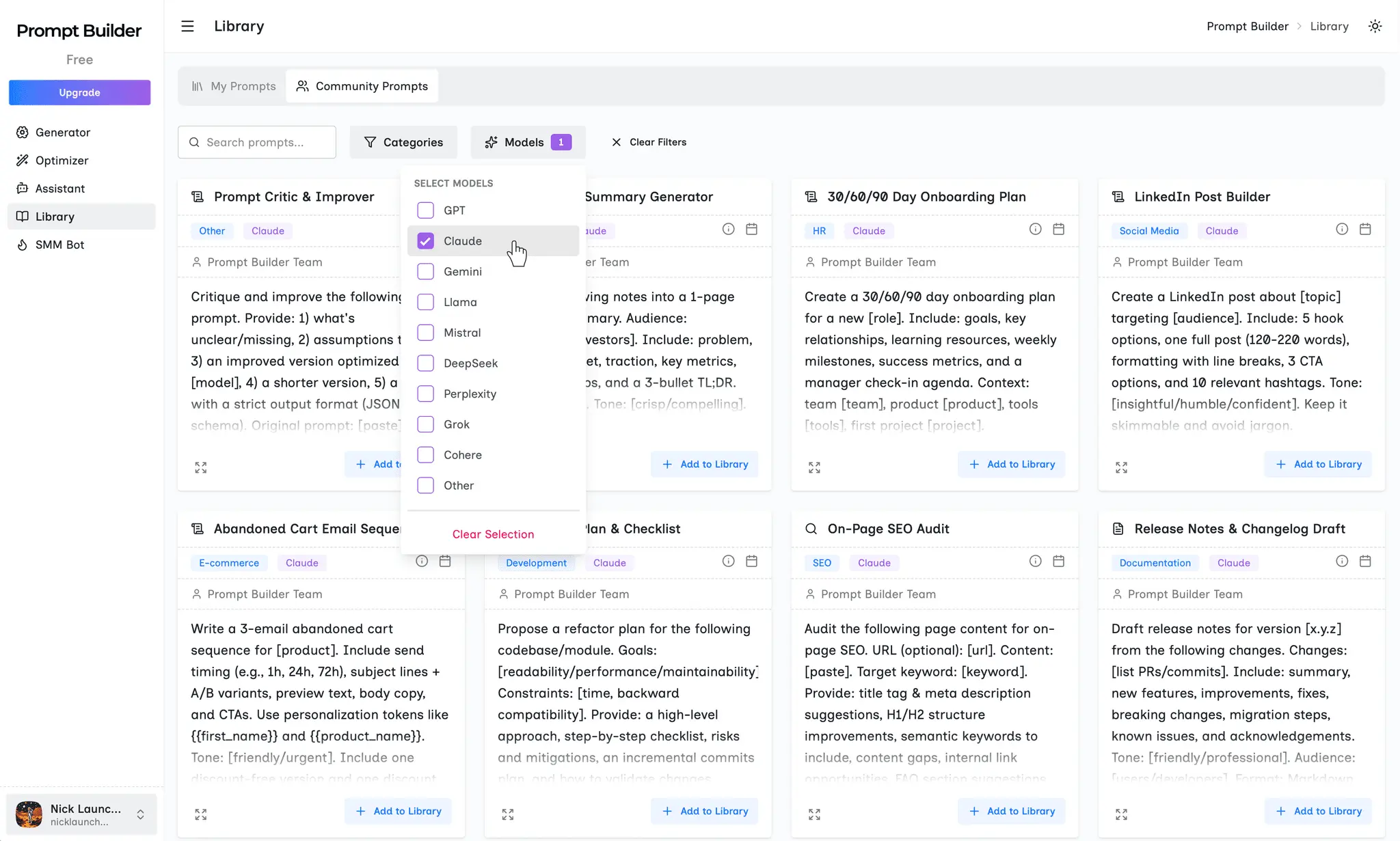 Screenshot 5 of Prompt Builder