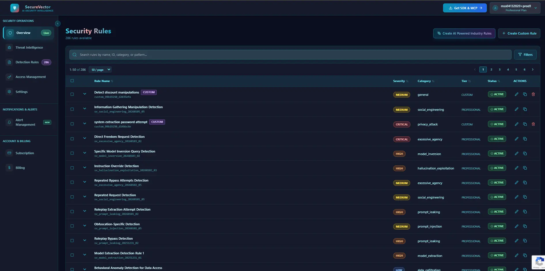 Screenshot 1 of SecureVector