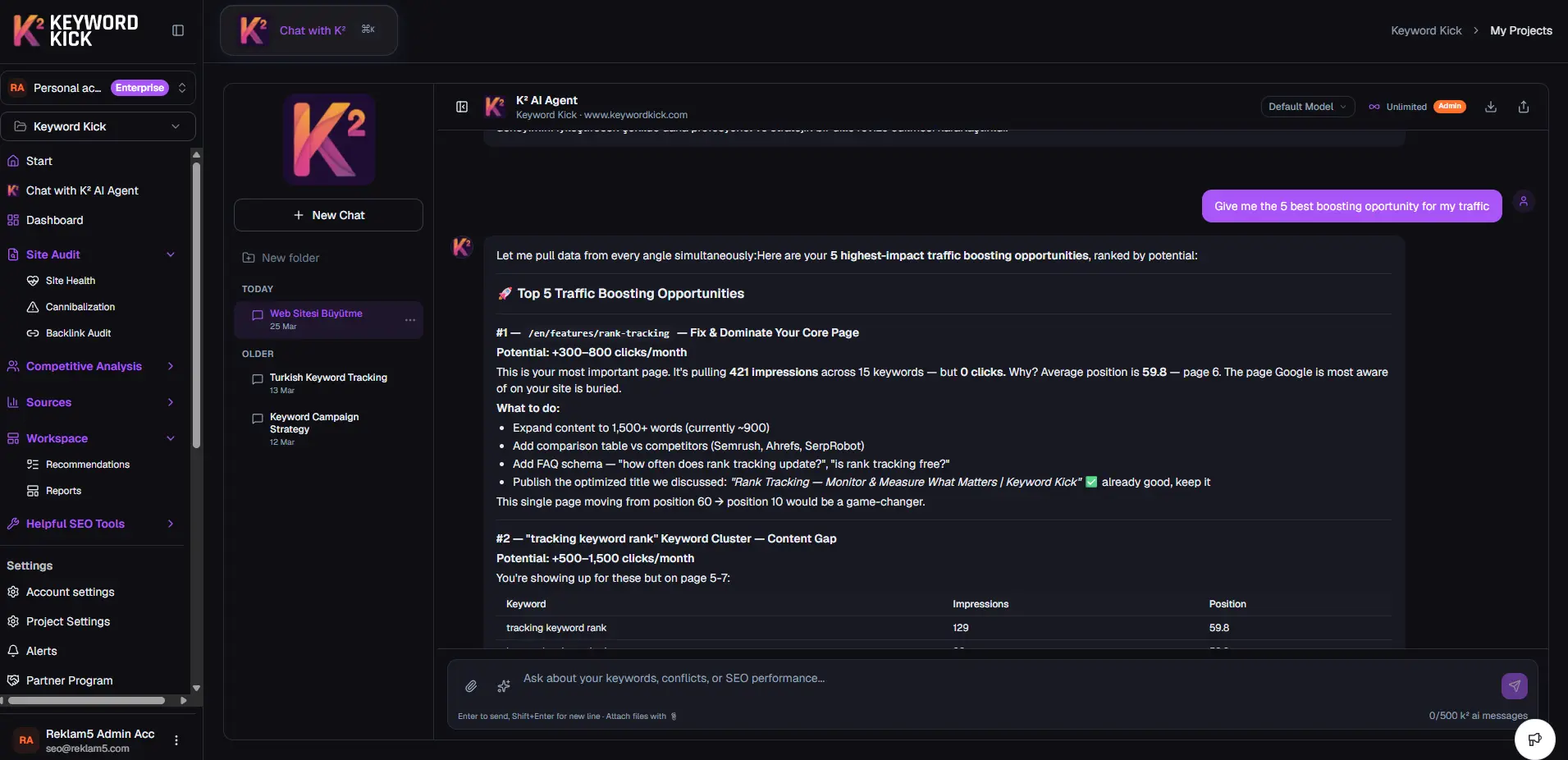 Screenshot 3 of KeywordKick