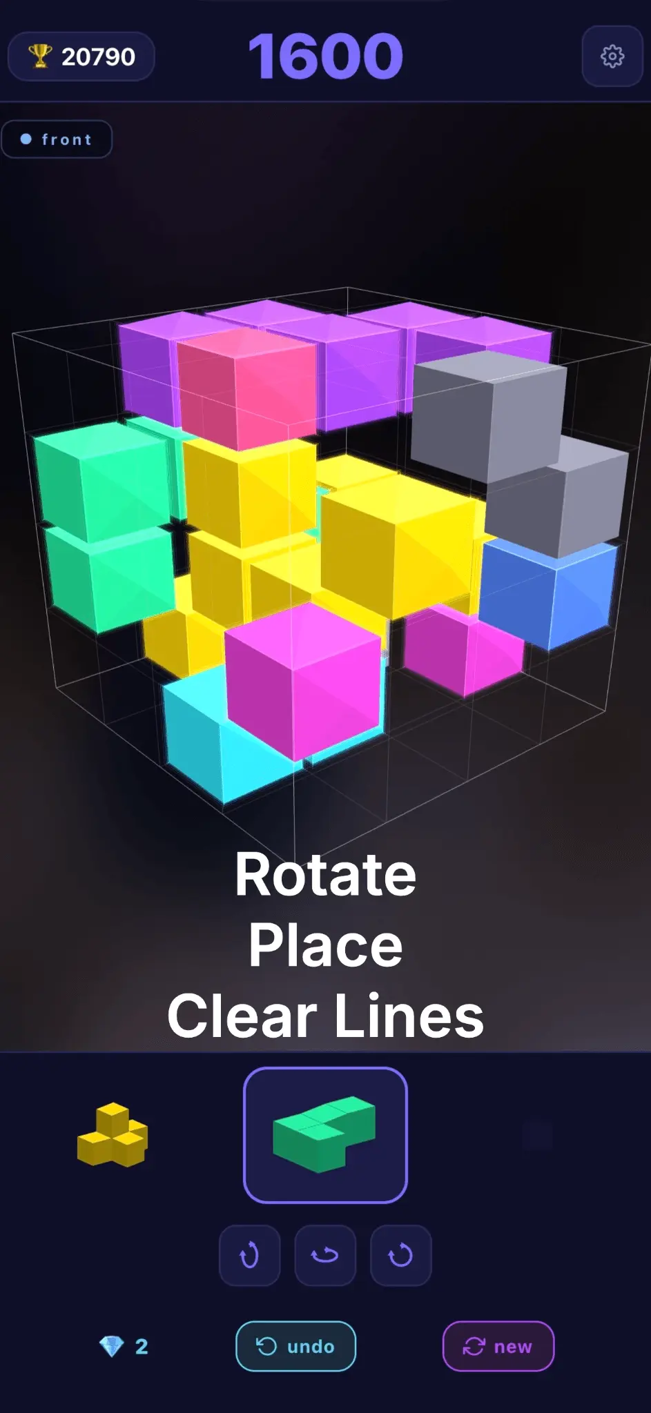 Screenshot 2 of ZenCubed: 3D Block Puzzle