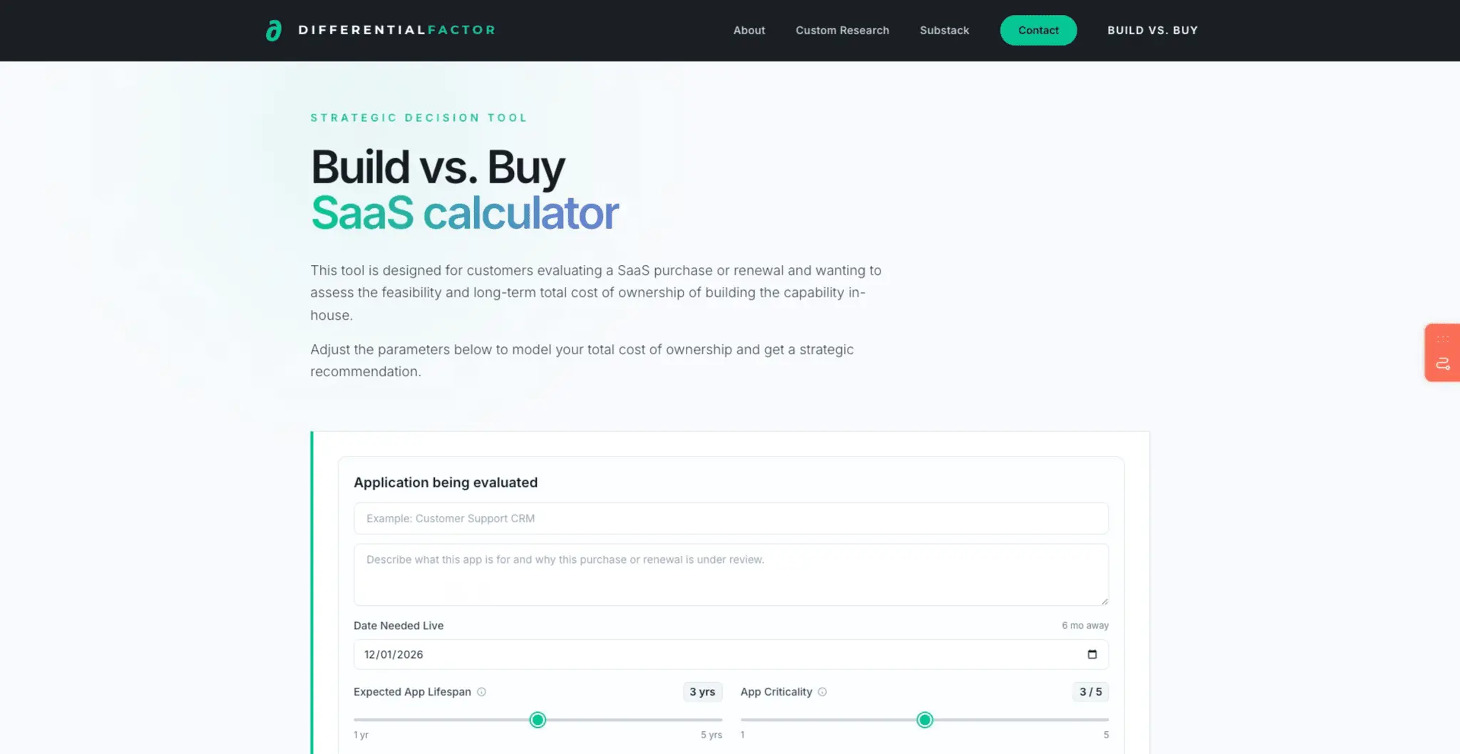 Screenshot 4 of Build vs. Buy SaaS Calculator