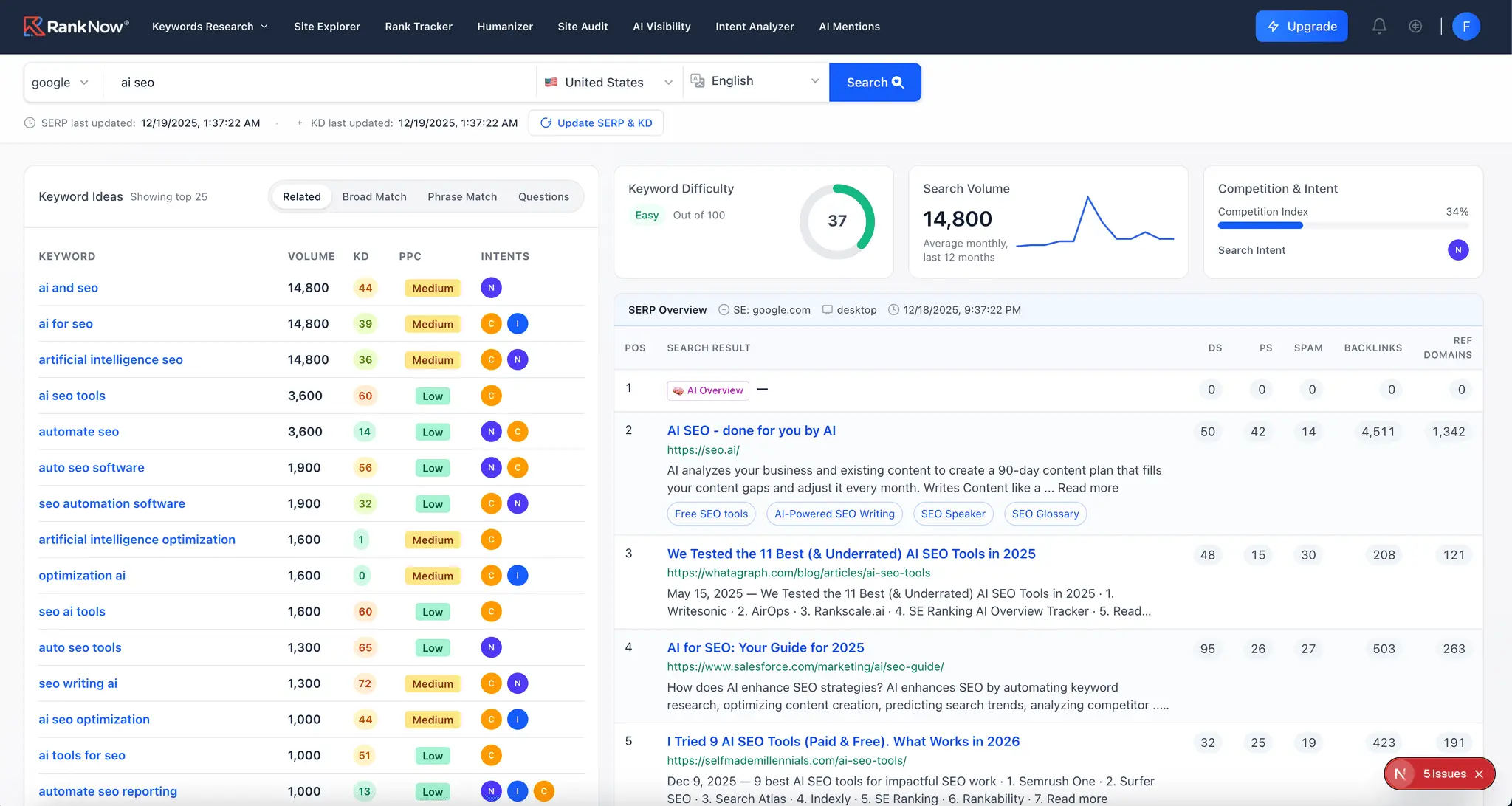 Screenshot 6 of RankNow.ai
