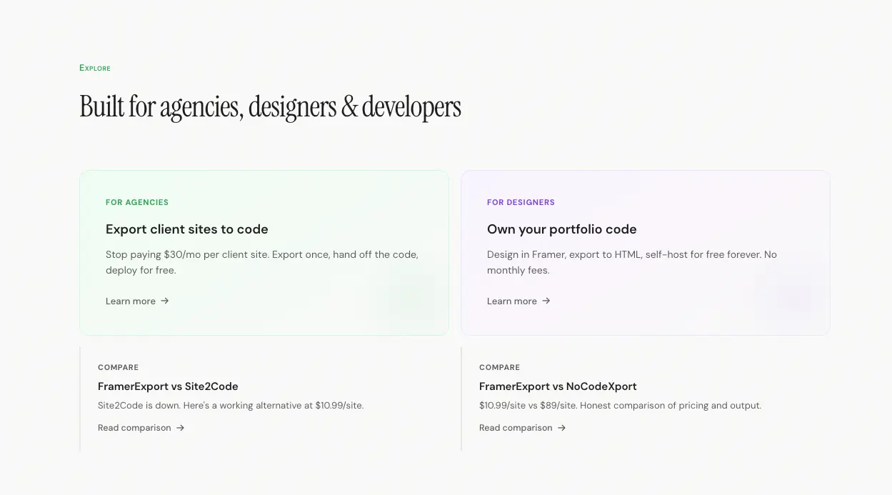 Screenshot 4 of Framer Export