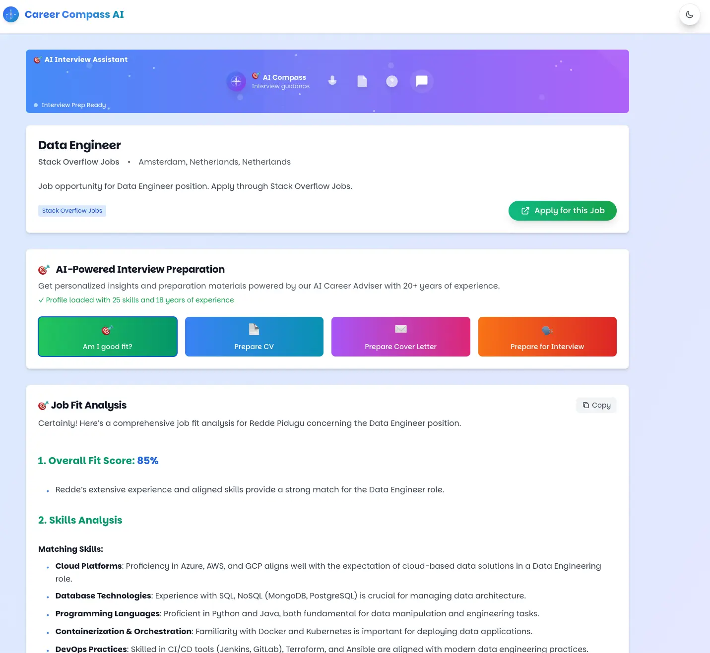 Screenshot 3 of Career Compass AI 