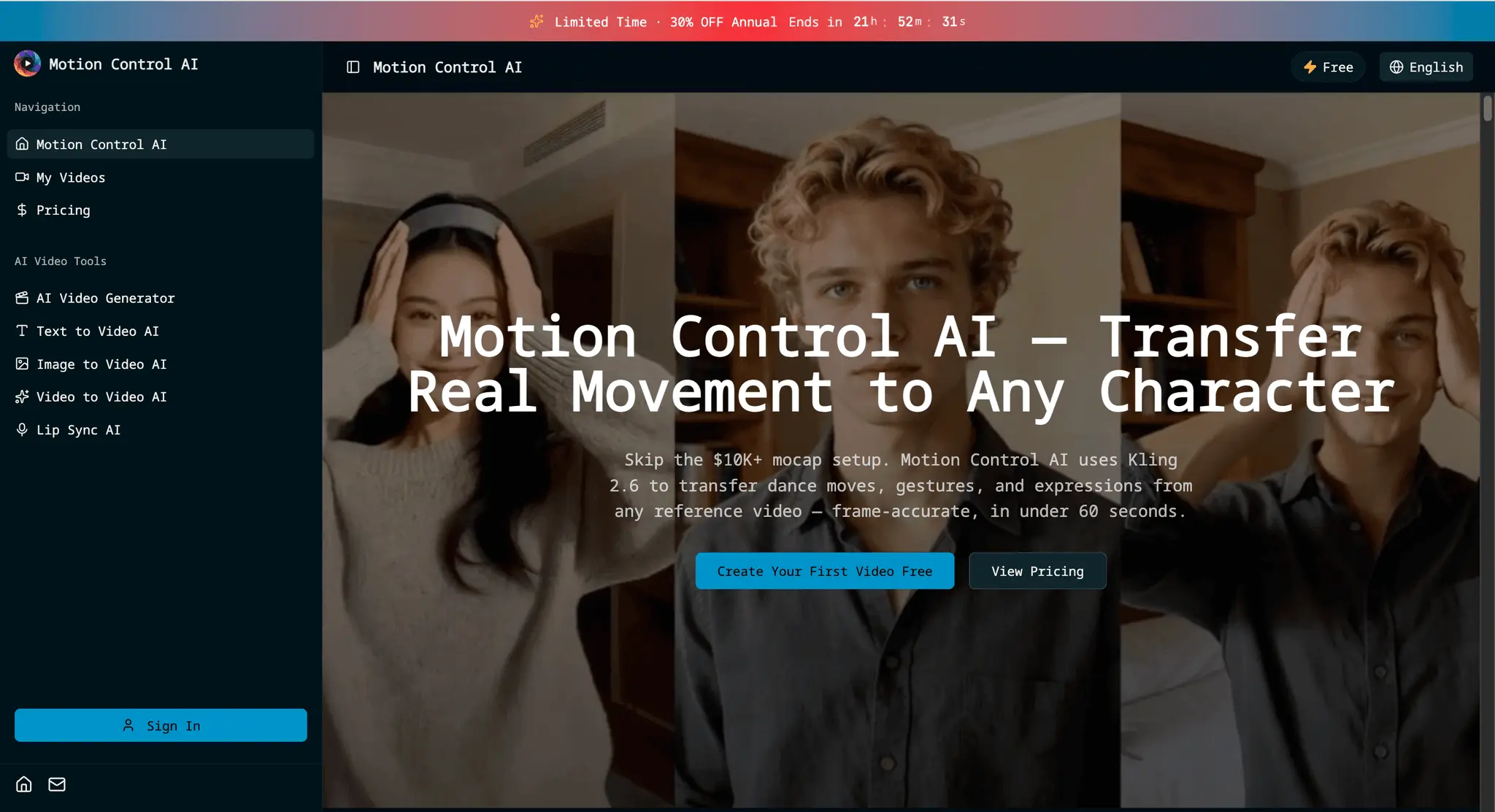 Screenshot 2 of Motion Control AI