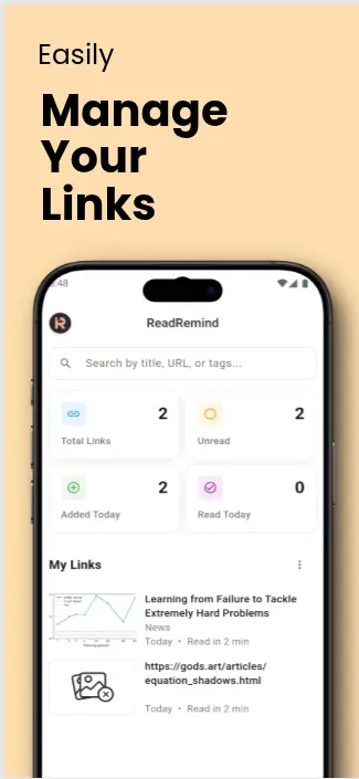 Screenshot 3 of ReadRemind: Read Later App