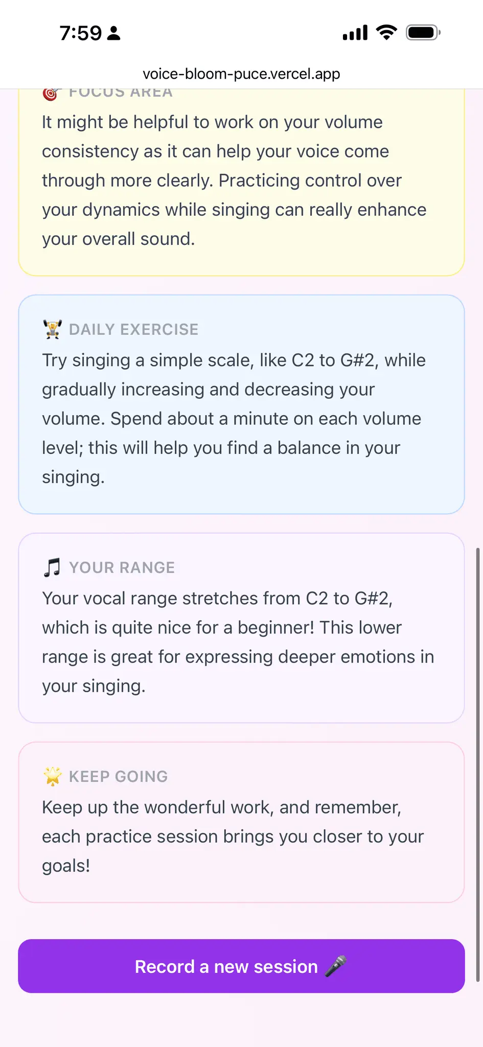 Screenshot 2 of VoiceBloom