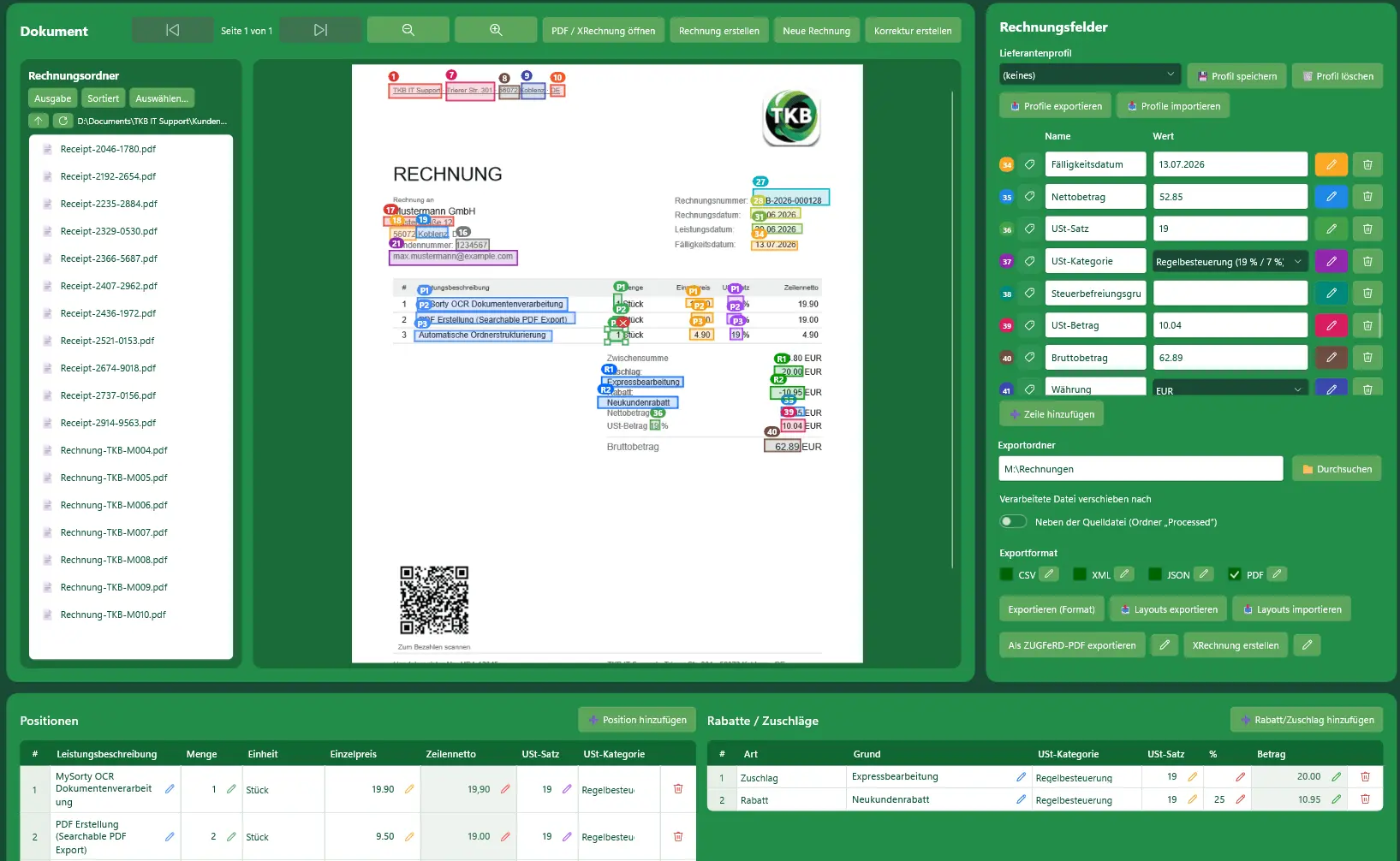 Screenshot 8 of MySorty: PDF sorting & e-invoicing
