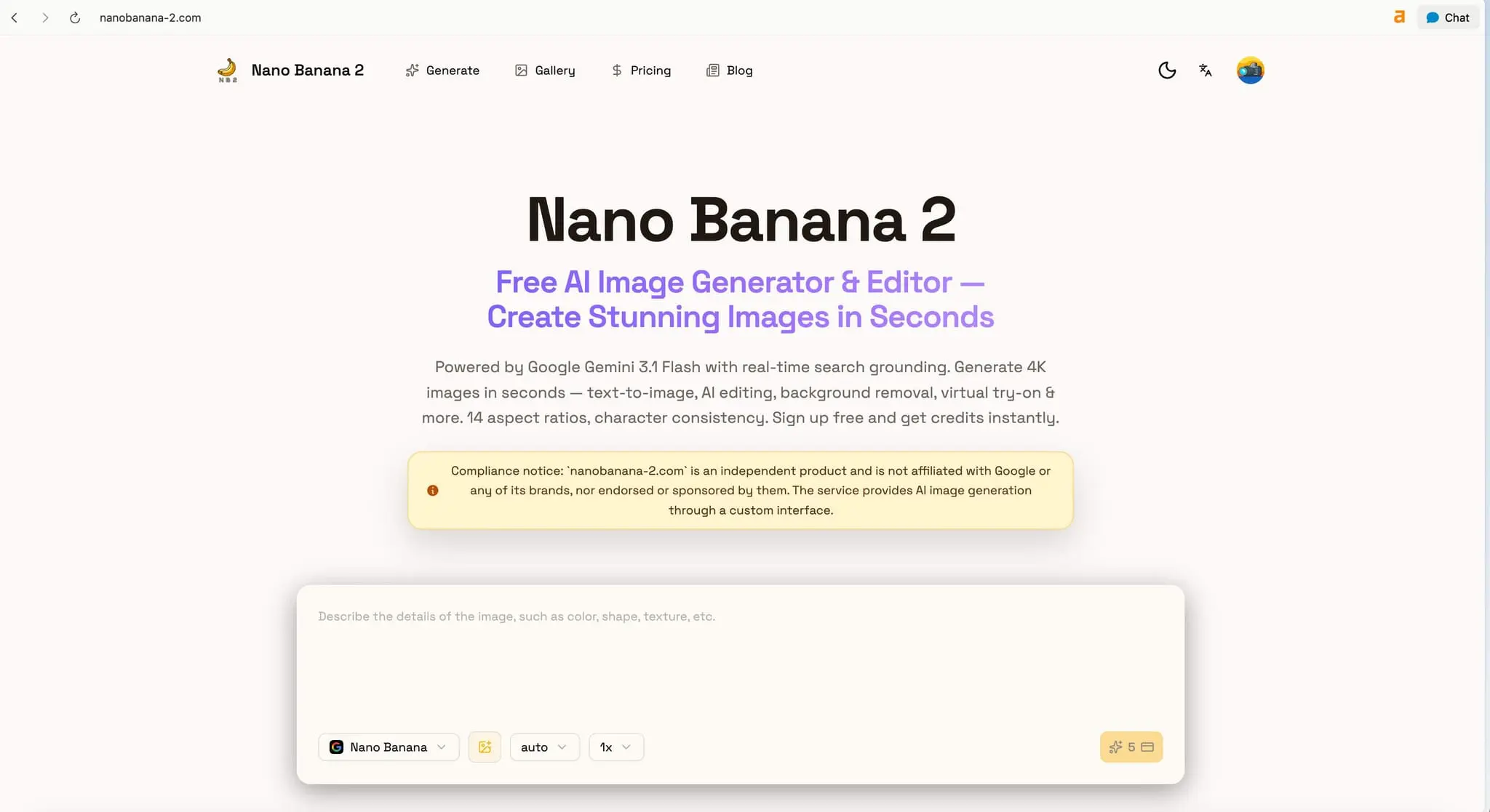 Screenshot 1 of Nano Banana 2