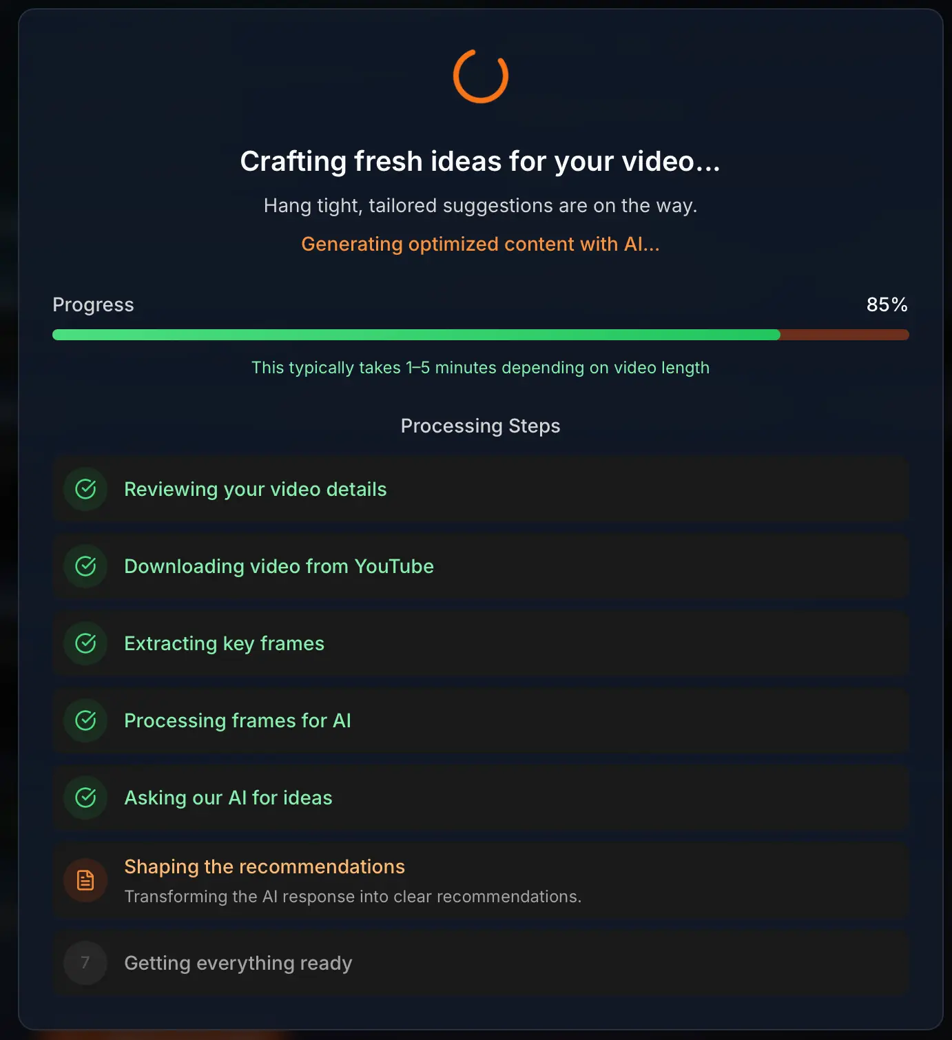 Screenshot 3 of VidSeeds.ai