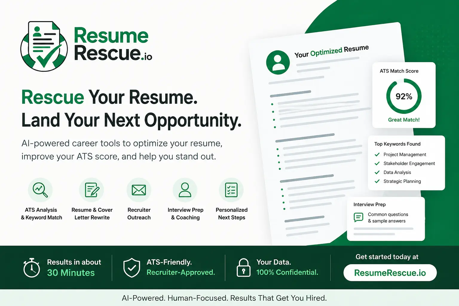 Screenshot 1 of ResumeRescue.io