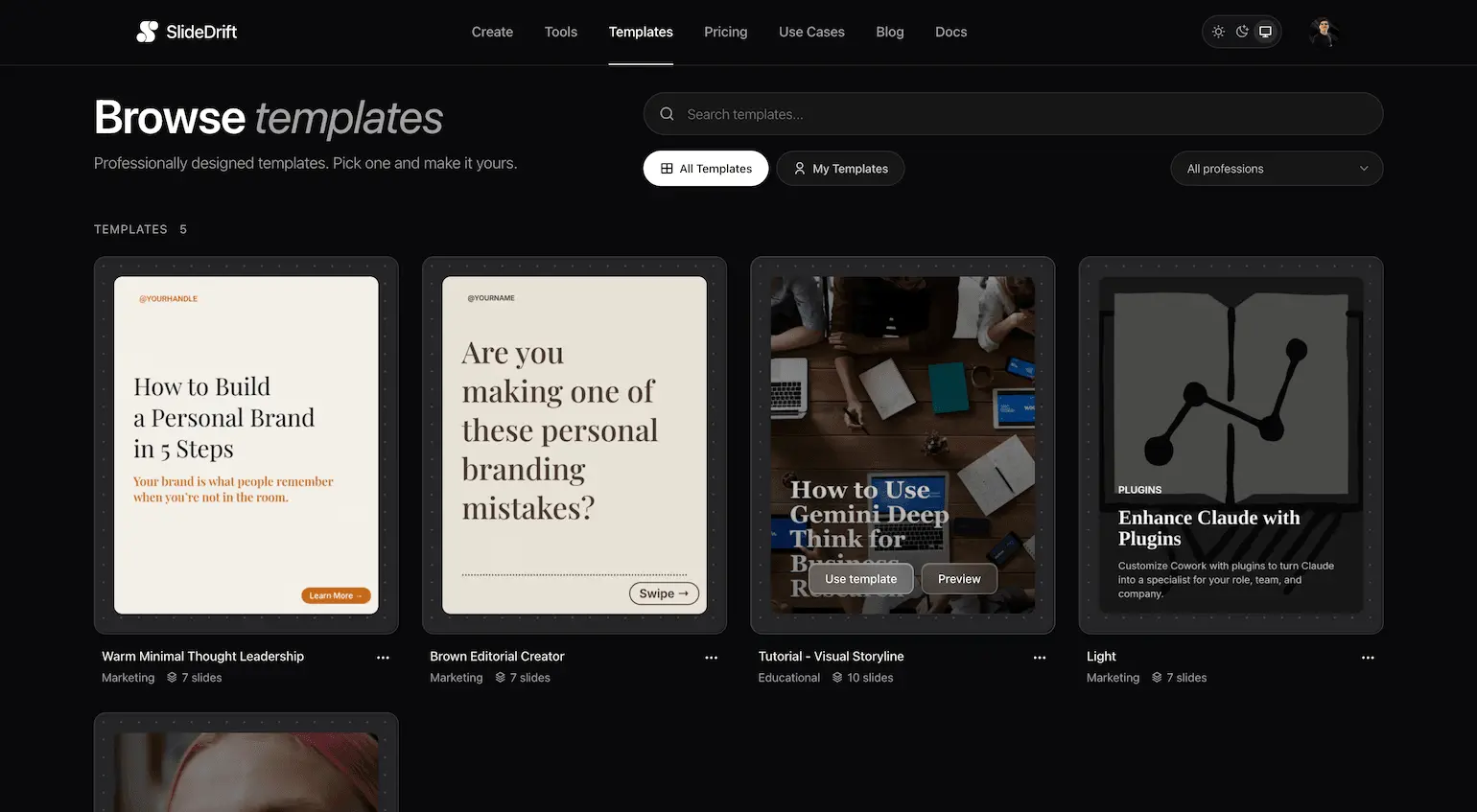 Screenshot 4 of SlideDrift