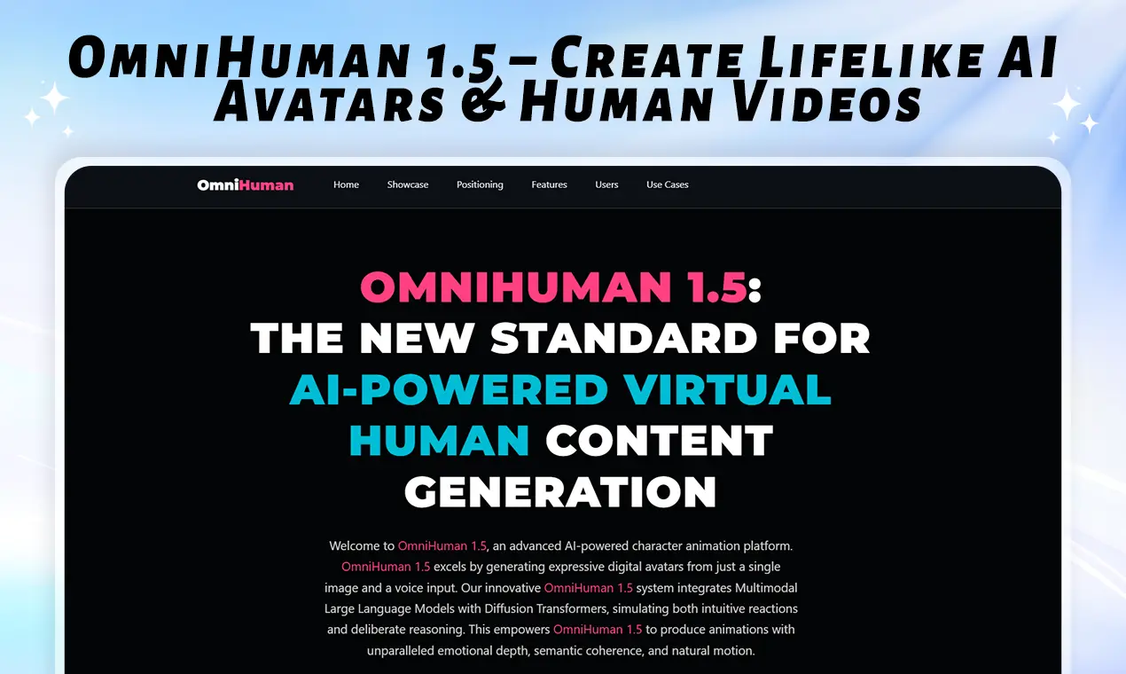 Screenshot 1 of OmniHuman 1.5