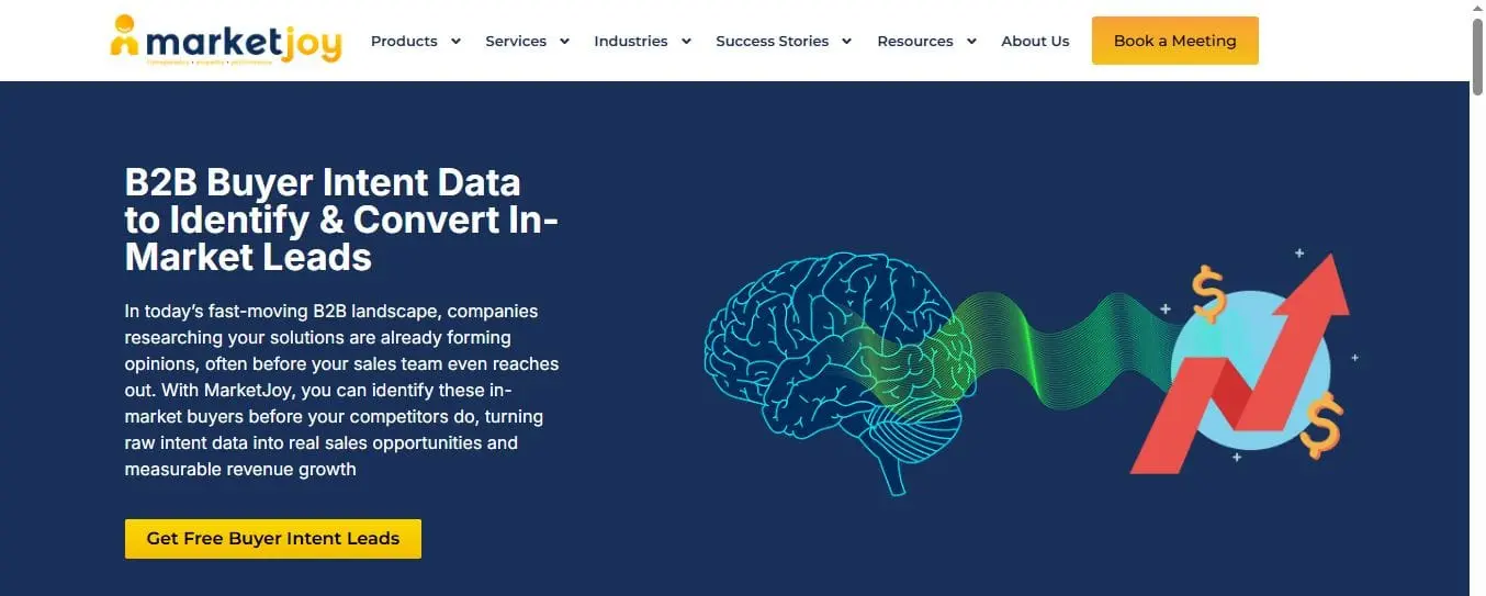Screenshot 1 of MarketJoy Buyer Intent
