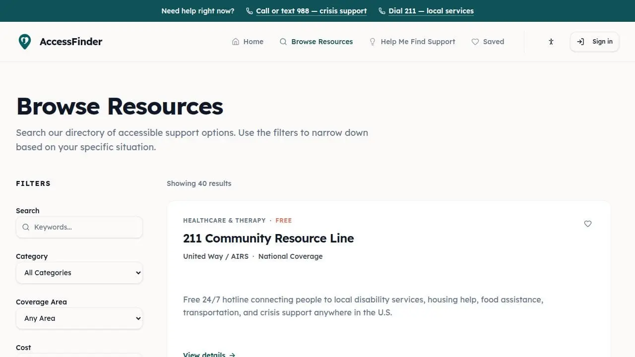 Screenshot 2 of AccessFinder