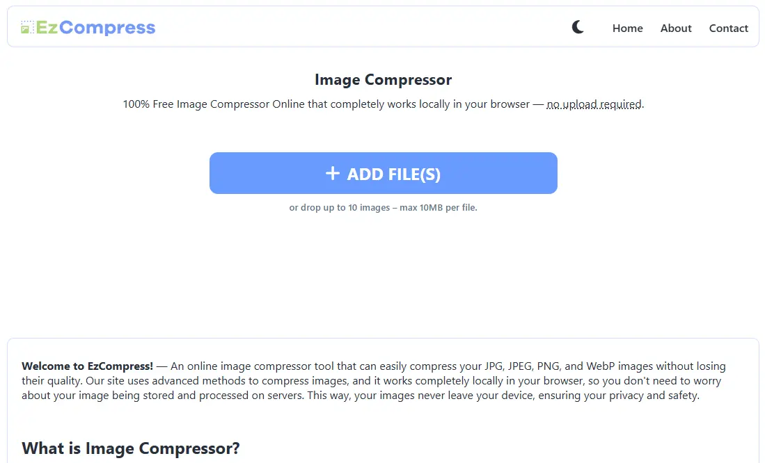 Screenshot 3 of Image Compressor Online - EzCompress