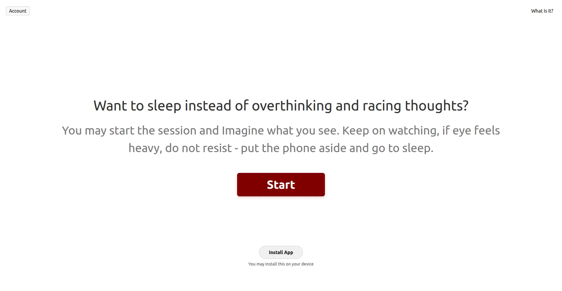 Screenshot 1 of Overthink Rest