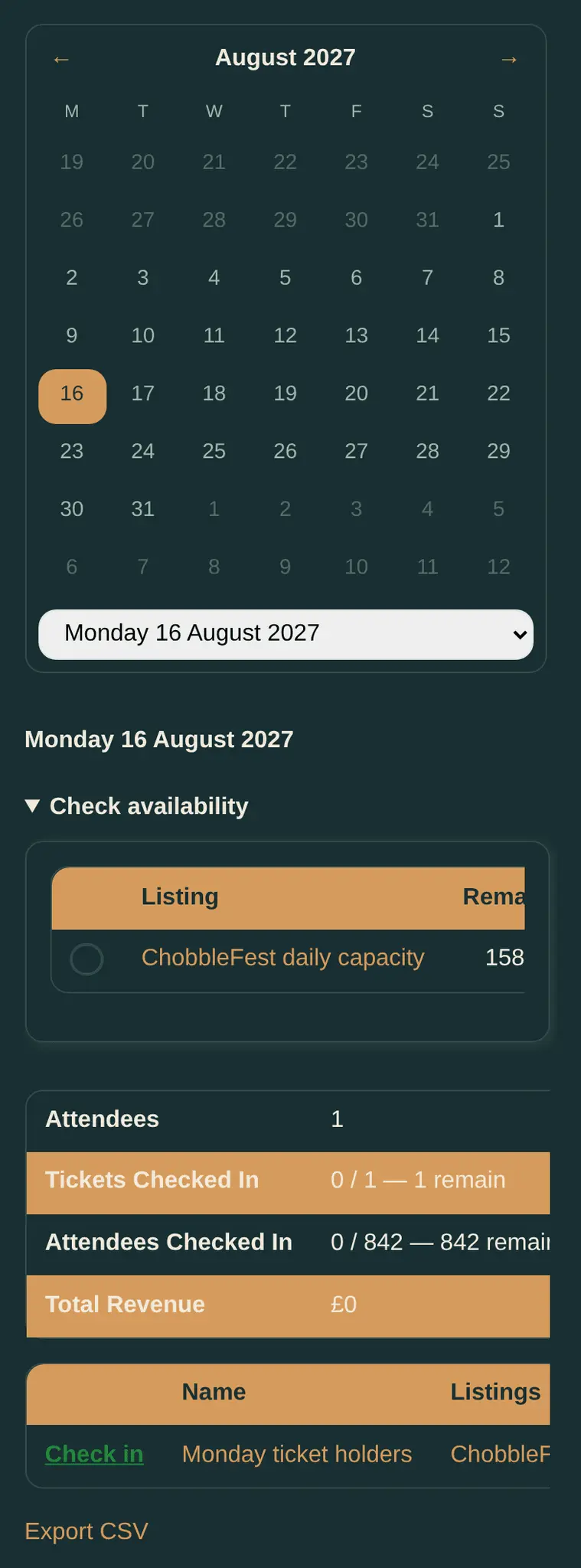 Screenshot 8 of Chobble Tickets