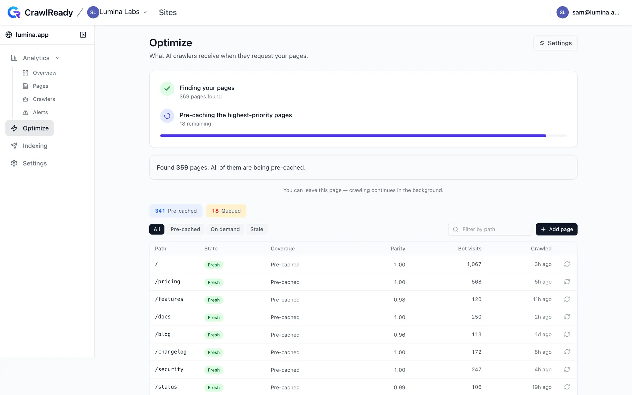 Screenshot 1 of CrawlReady