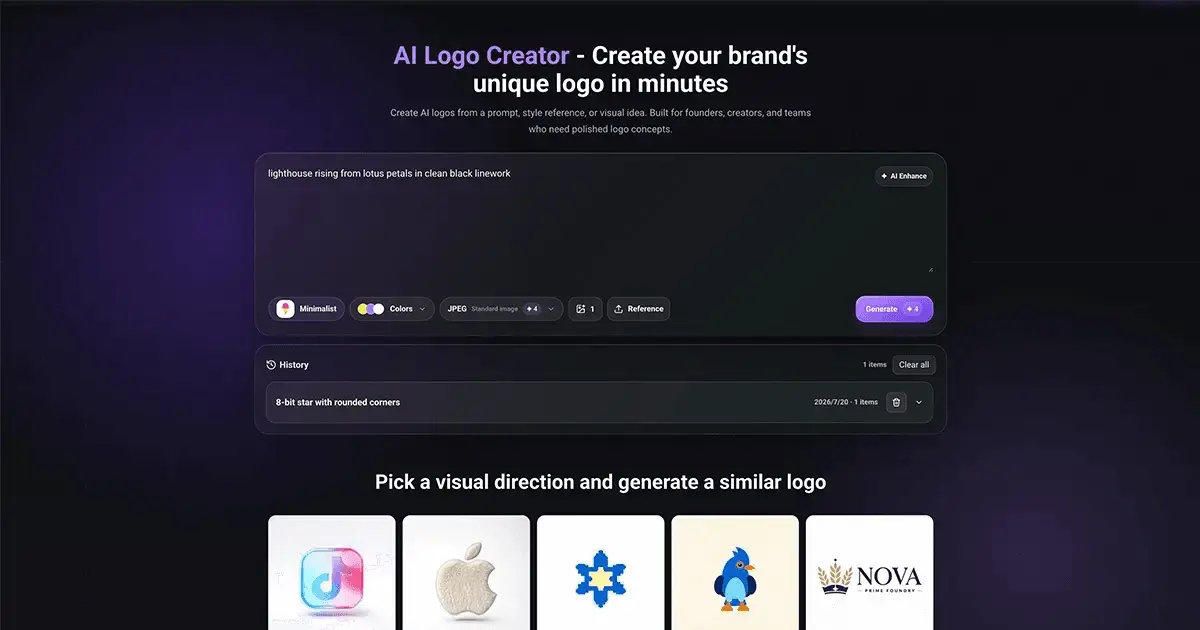 Screenshot 1 of AI Logo Creator