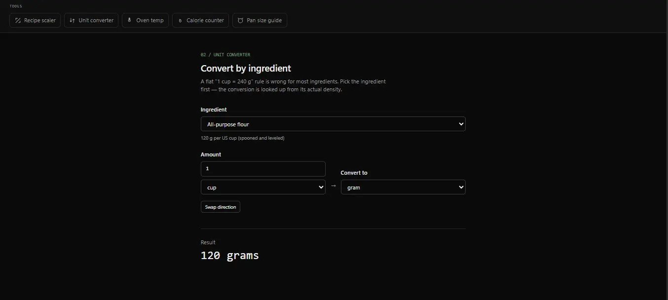 Screenshot 3 of Online Recipe Converter