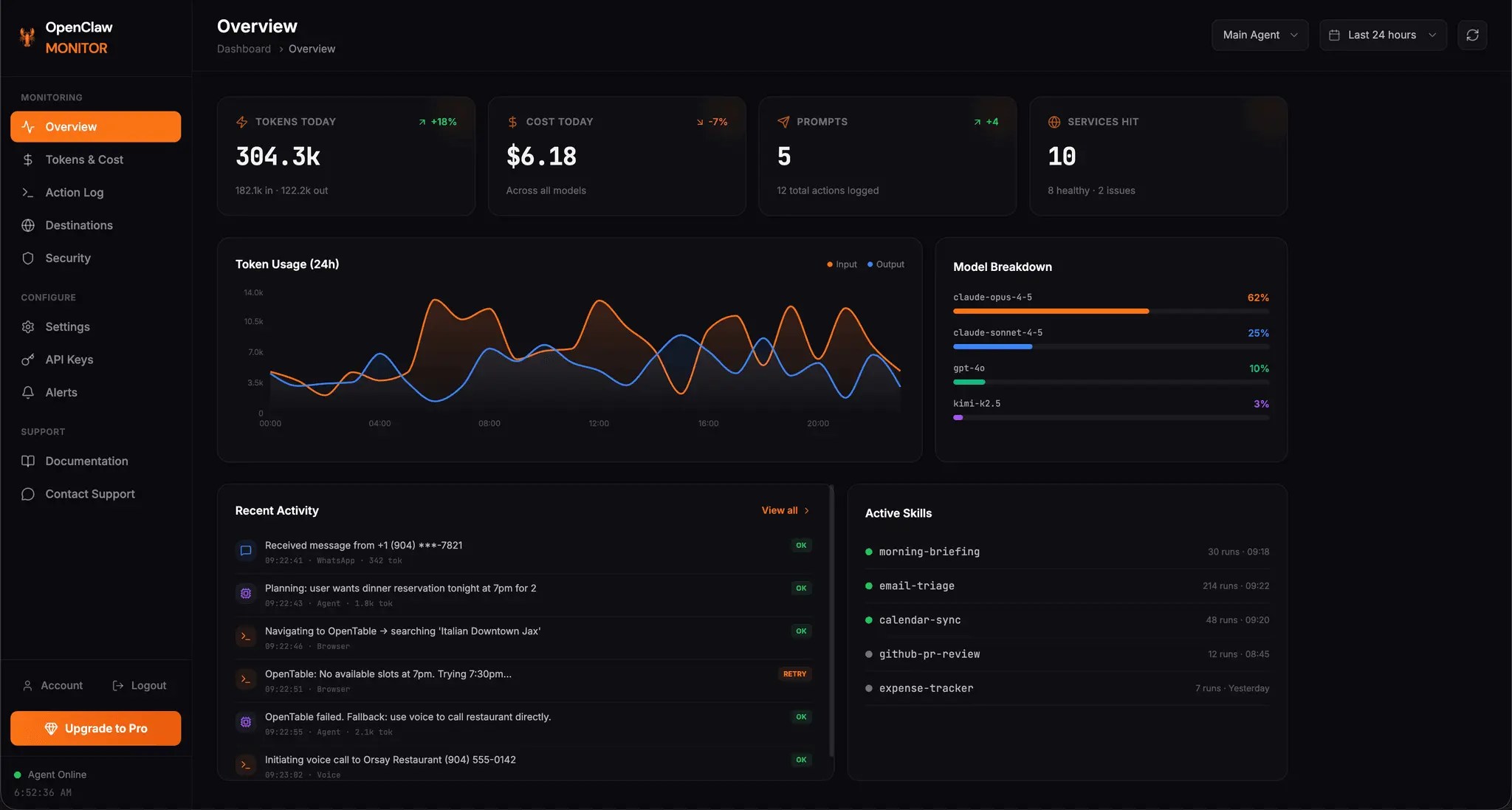 Screenshot 2 of Clawwatcher