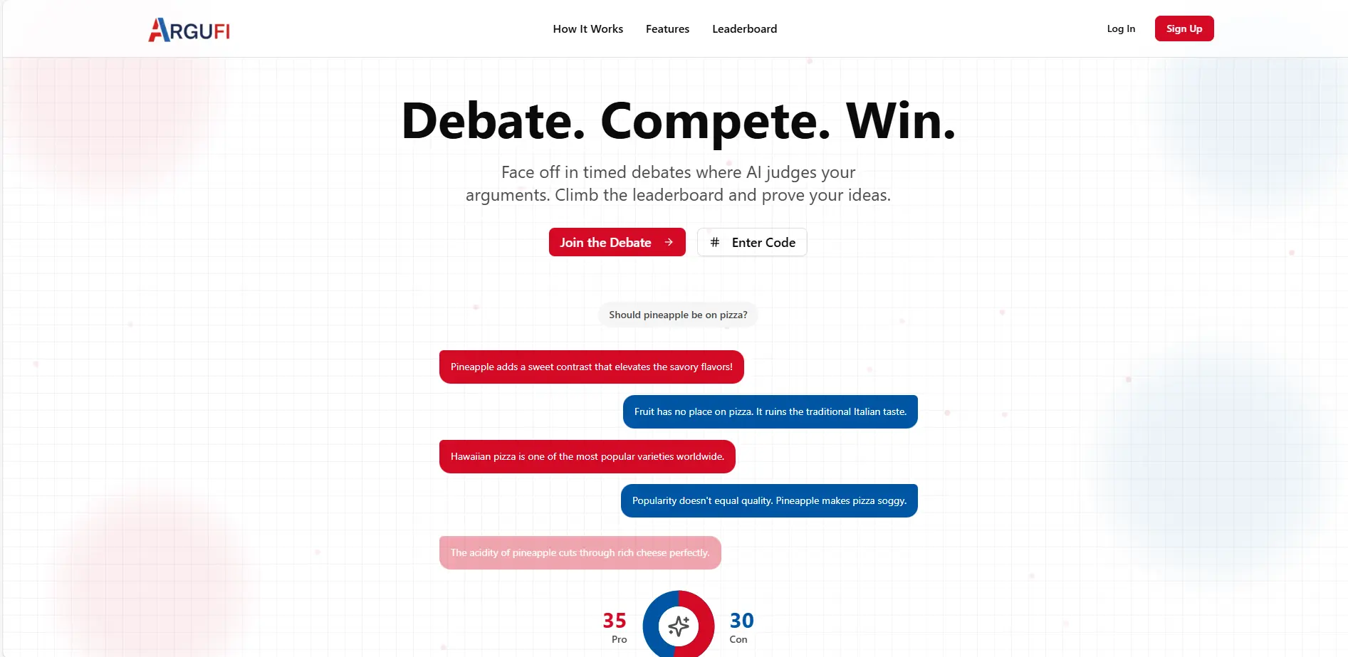 Screenshot 1 of Argufi - (Debate Arena with AI Judge)