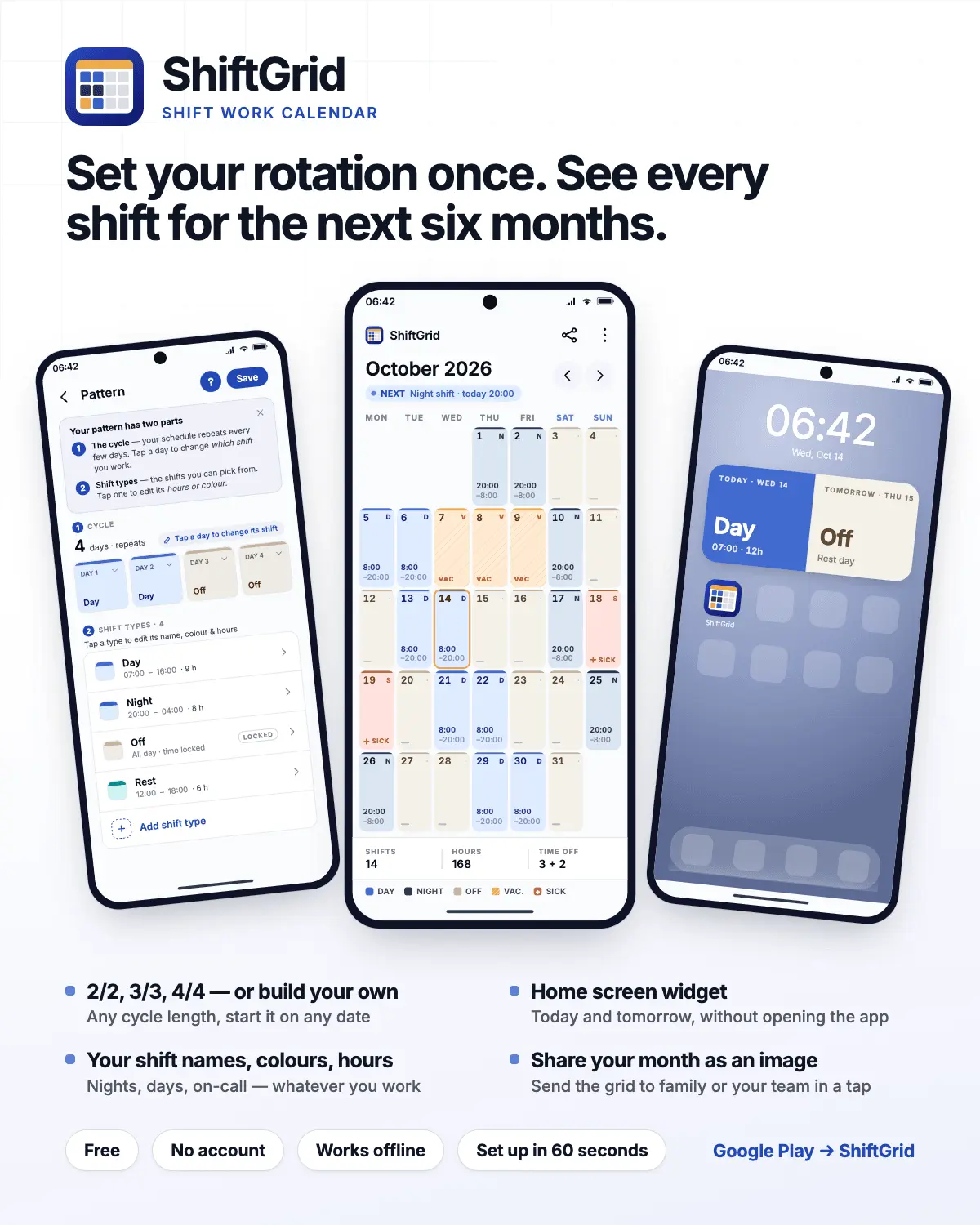 Screenshot 1 of ShiftGrid