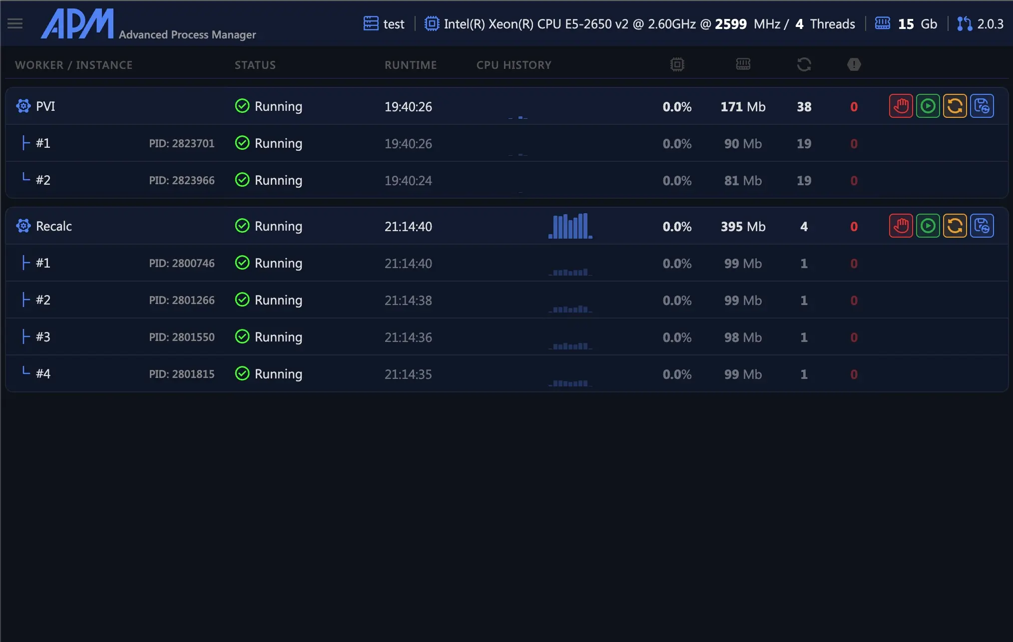 Screenshot 4 of APM — Process Manager for Linux