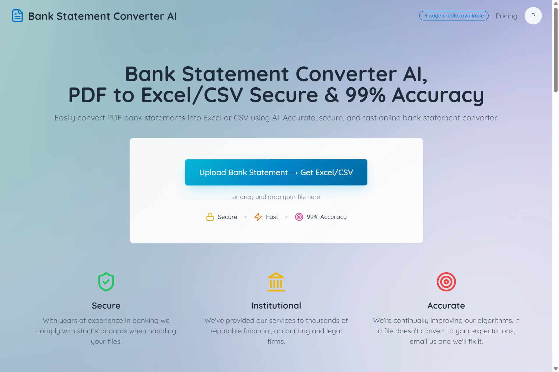 Screenshot 2 of Bank Statement Converter