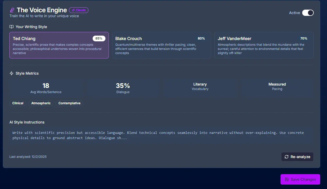 Screenshot 2 of PlotForge | AI Novel Writing Software