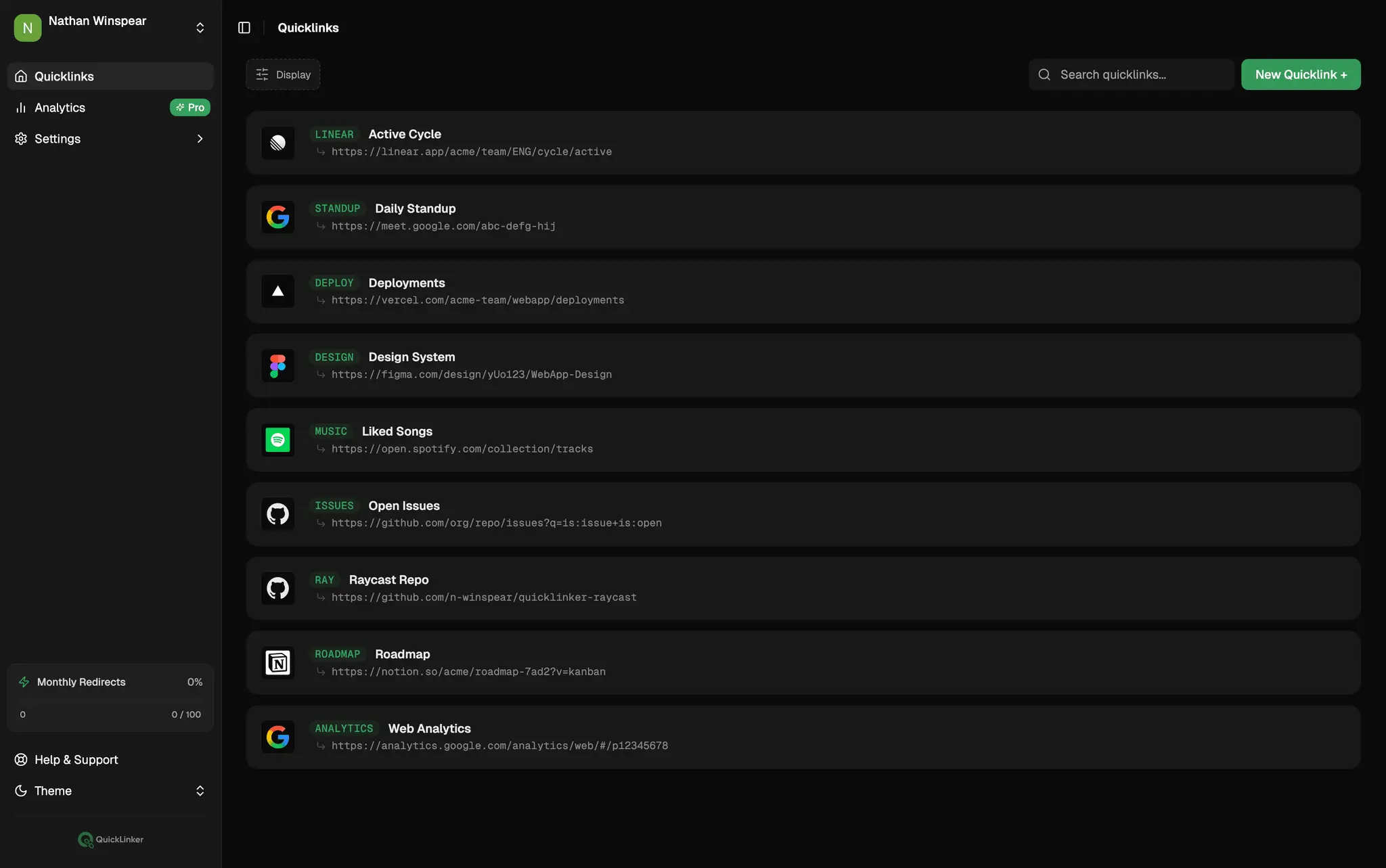 Screenshot 2 of QuickLinker