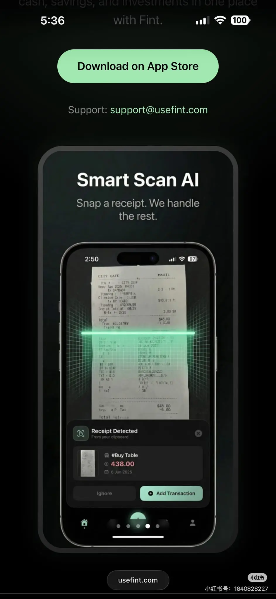 Screenshot 1 of Fint - Effortless Financial Clarity