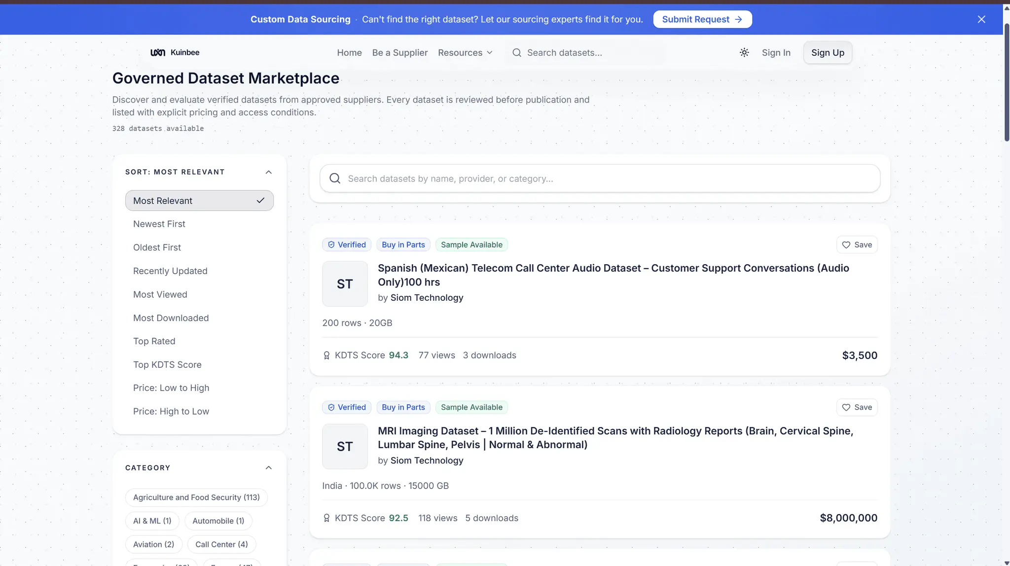 Screenshot 2 of Data Marketplace