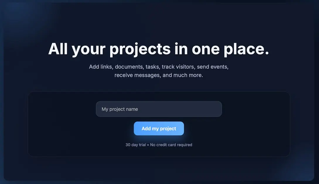 Screenshot 1 of MyProjectsHQ
