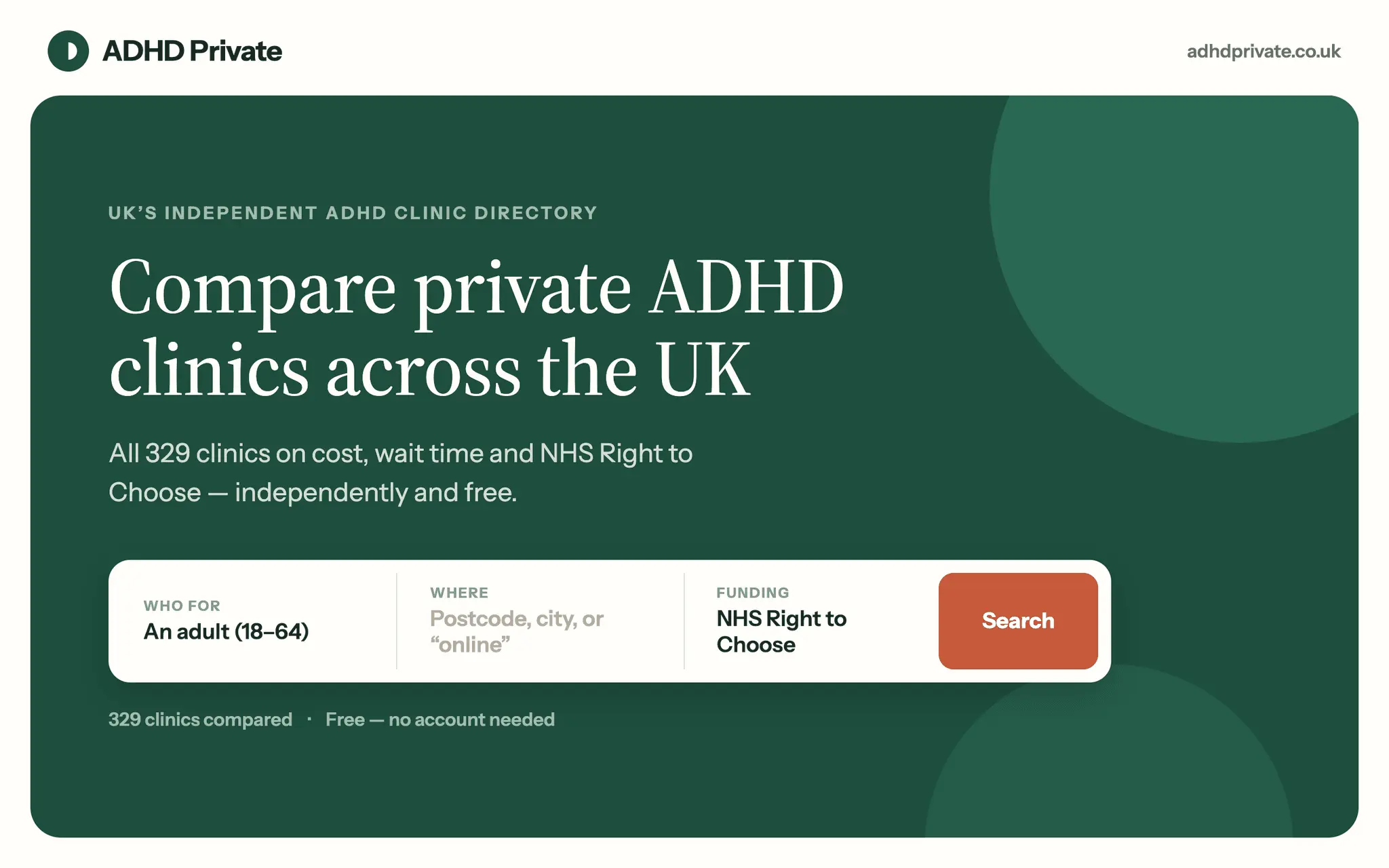 Screenshot 1 of adhdprivate.co.uk