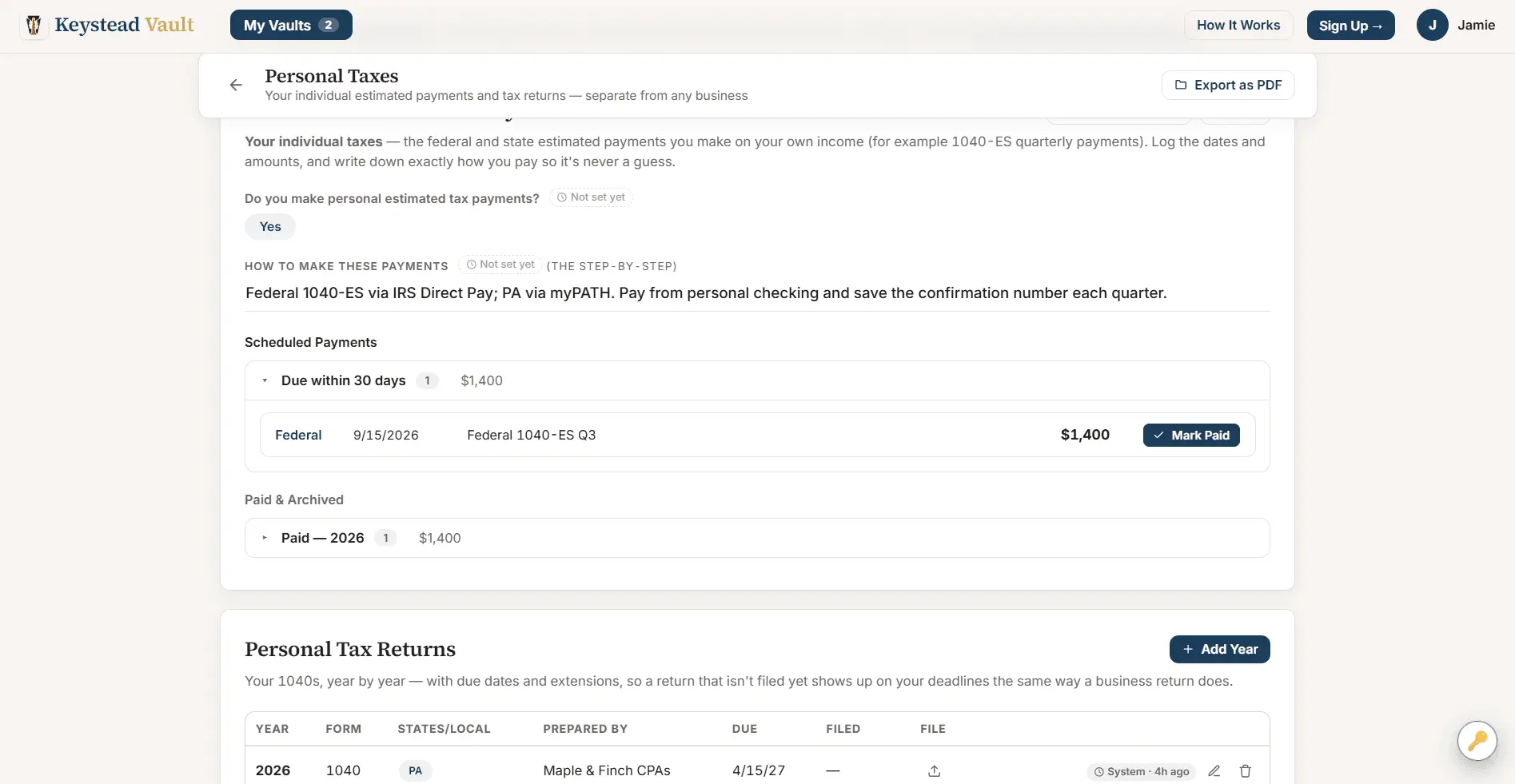 Screenshot 8 of Keystead Vault