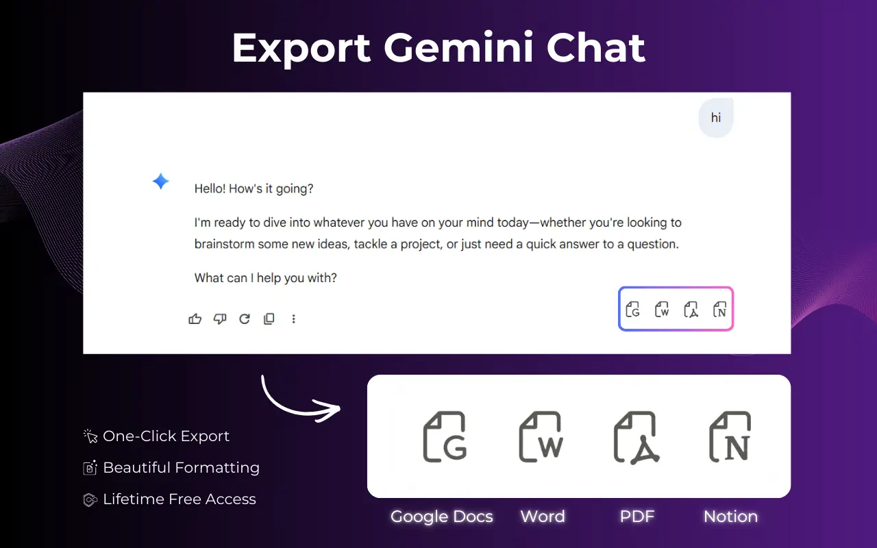 Screenshot 5 of Gemini Exporter - Gemini to Word, PDF