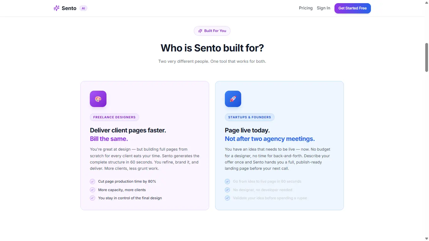 Screenshot 3 of Sento AI